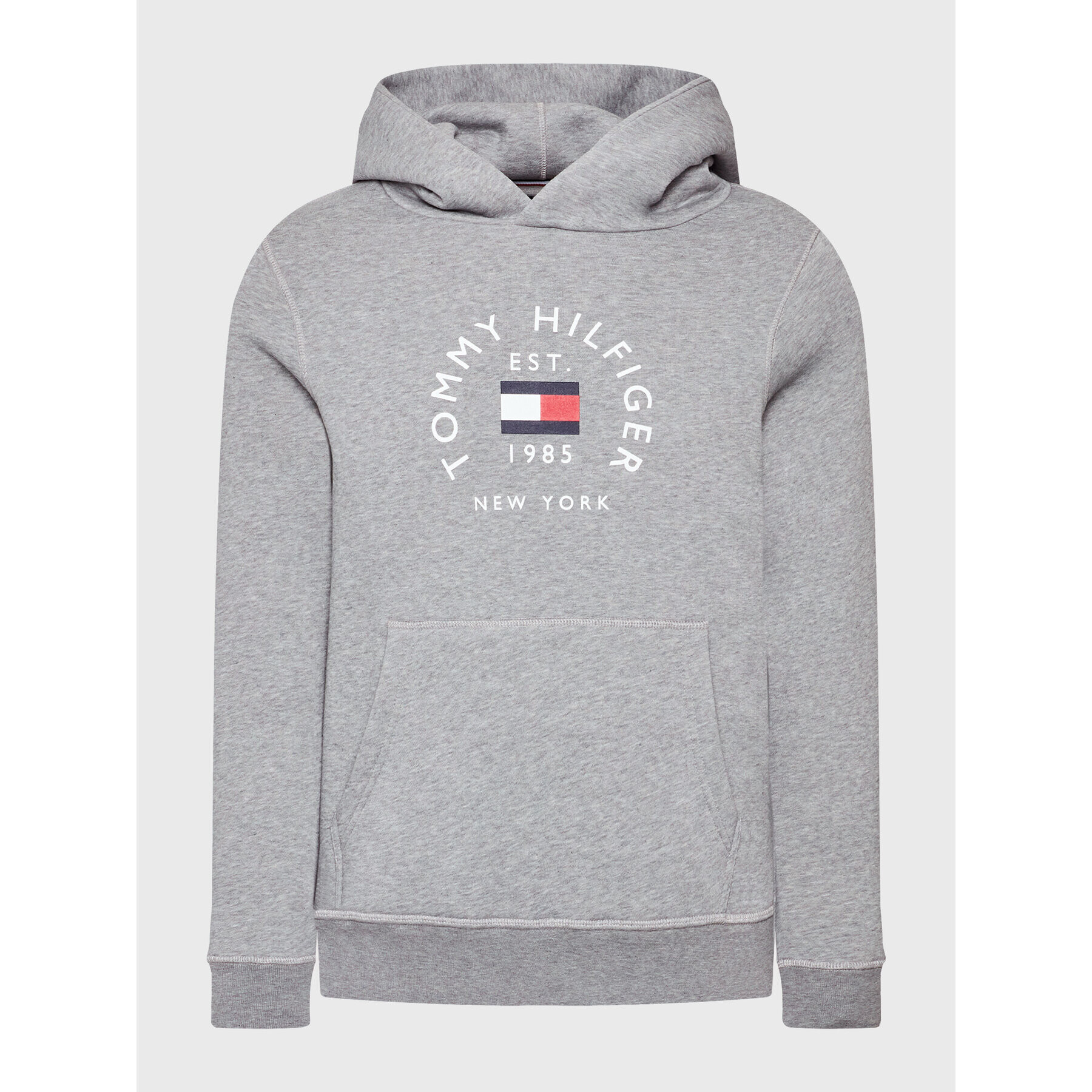 Tommy Hilfiger Mikina Flag Arch MW0MW27842 Sivá Regular Fit - Pepit.sk