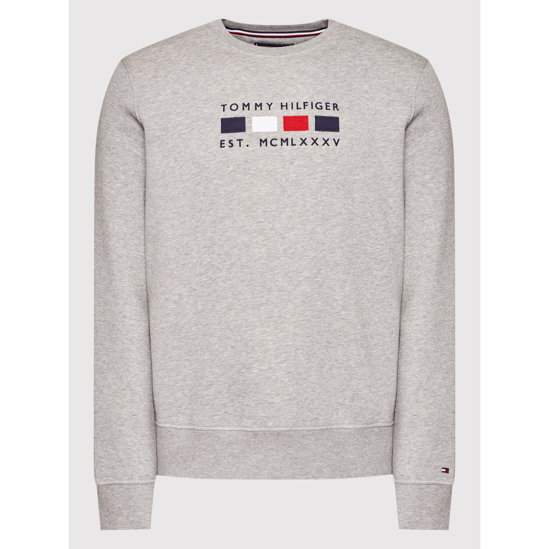 Tommy Hilfiger Mikina Four Flags MW0MW20133 Sivá Regular Fit - Pepit.sk