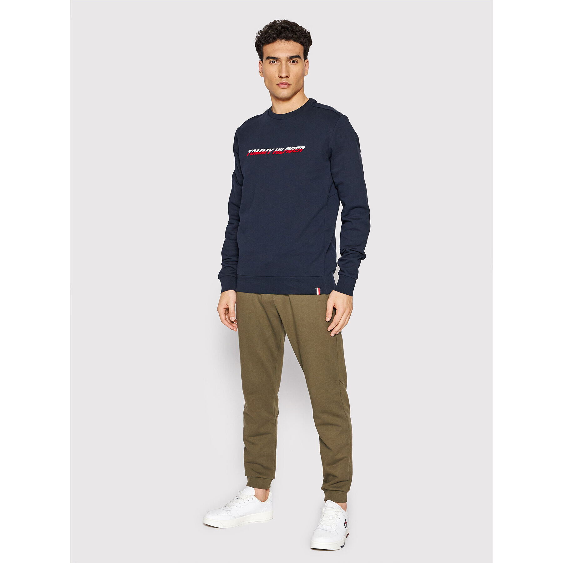 Tommy Hilfiger Mikina Graphic MW0MW22711 Tmavomodrá Regular Fit - Pepit.sk