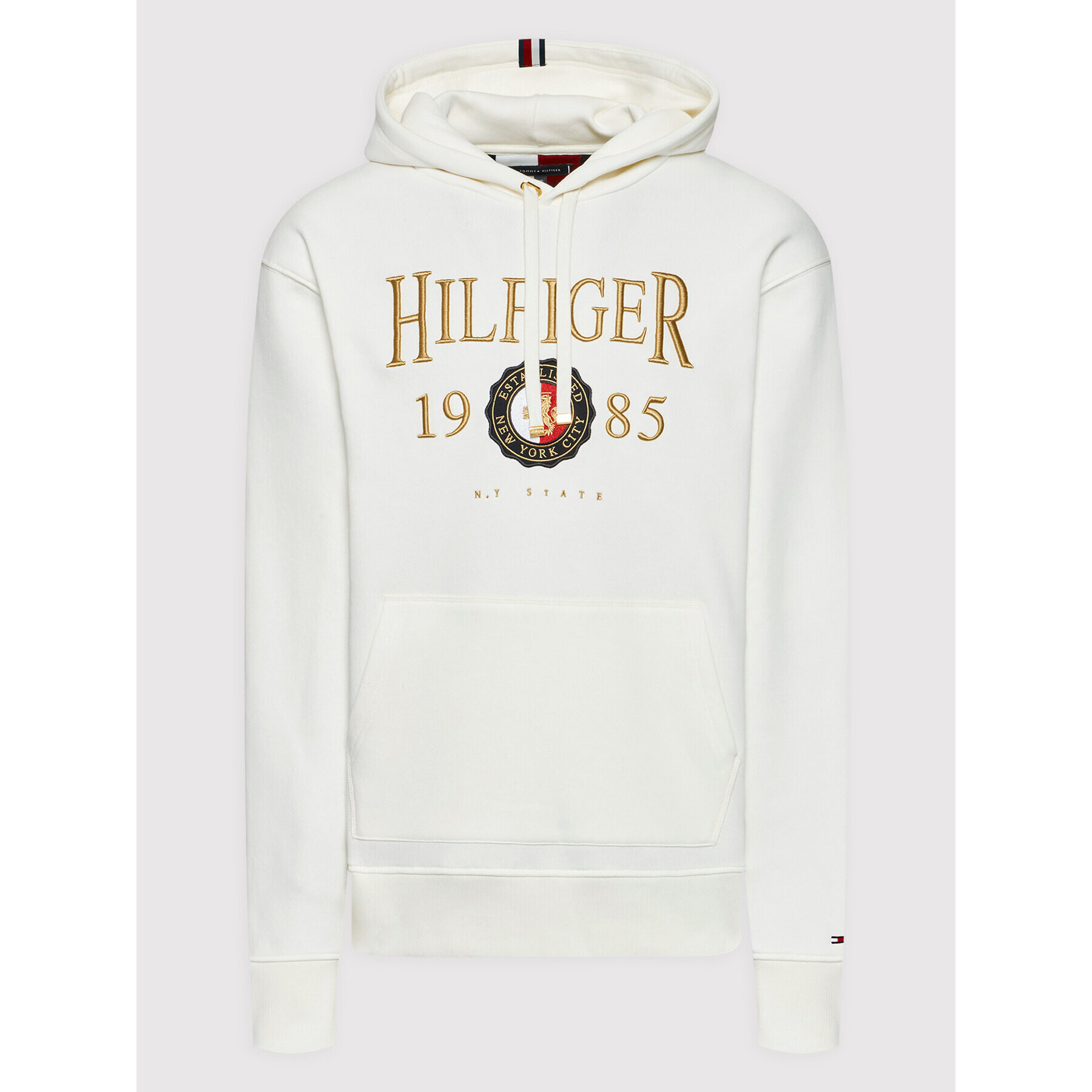 Tommy Hilfiger Mikina Icon Crest MW0MW22124 Biela Regular Fit - Pepit.sk