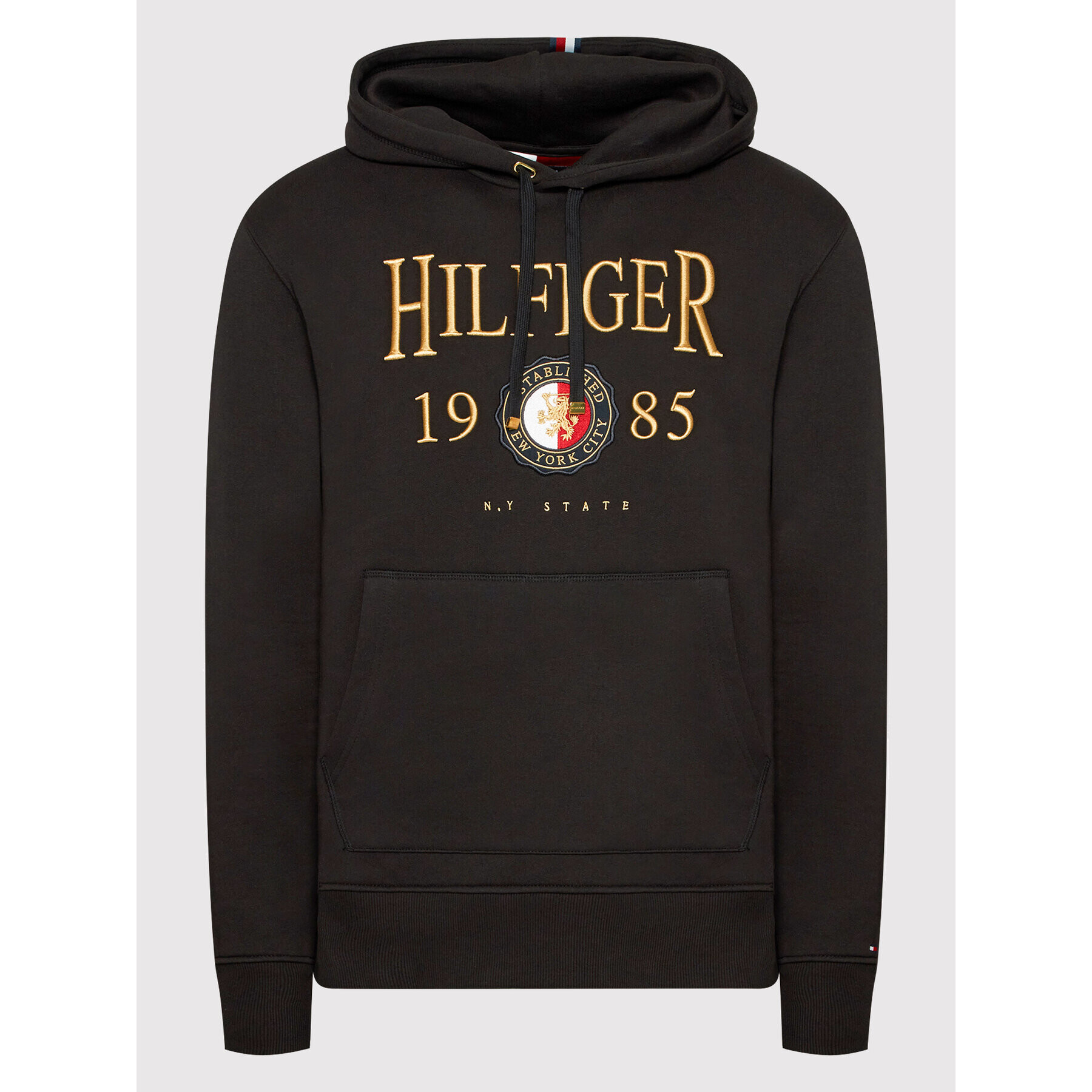 Tommy Hilfiger Mikina Icon Crest MW0MW22124 Čierna Relaxed Fit - Pepit.sk