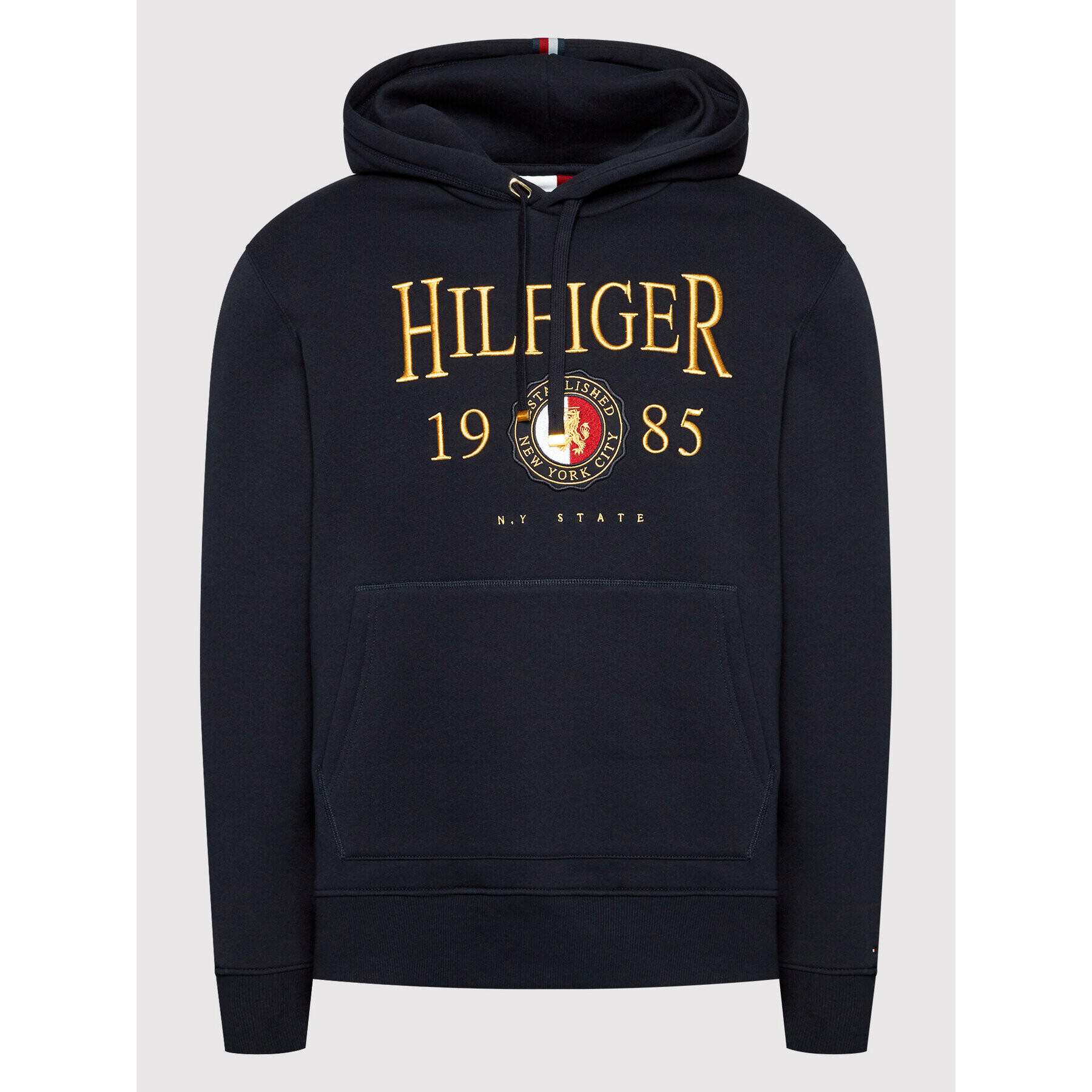 Tommy Hilfiger Mikina Icon Crest MW0MW22124 Tmavomodrá Regular Fit - Pepit.sk