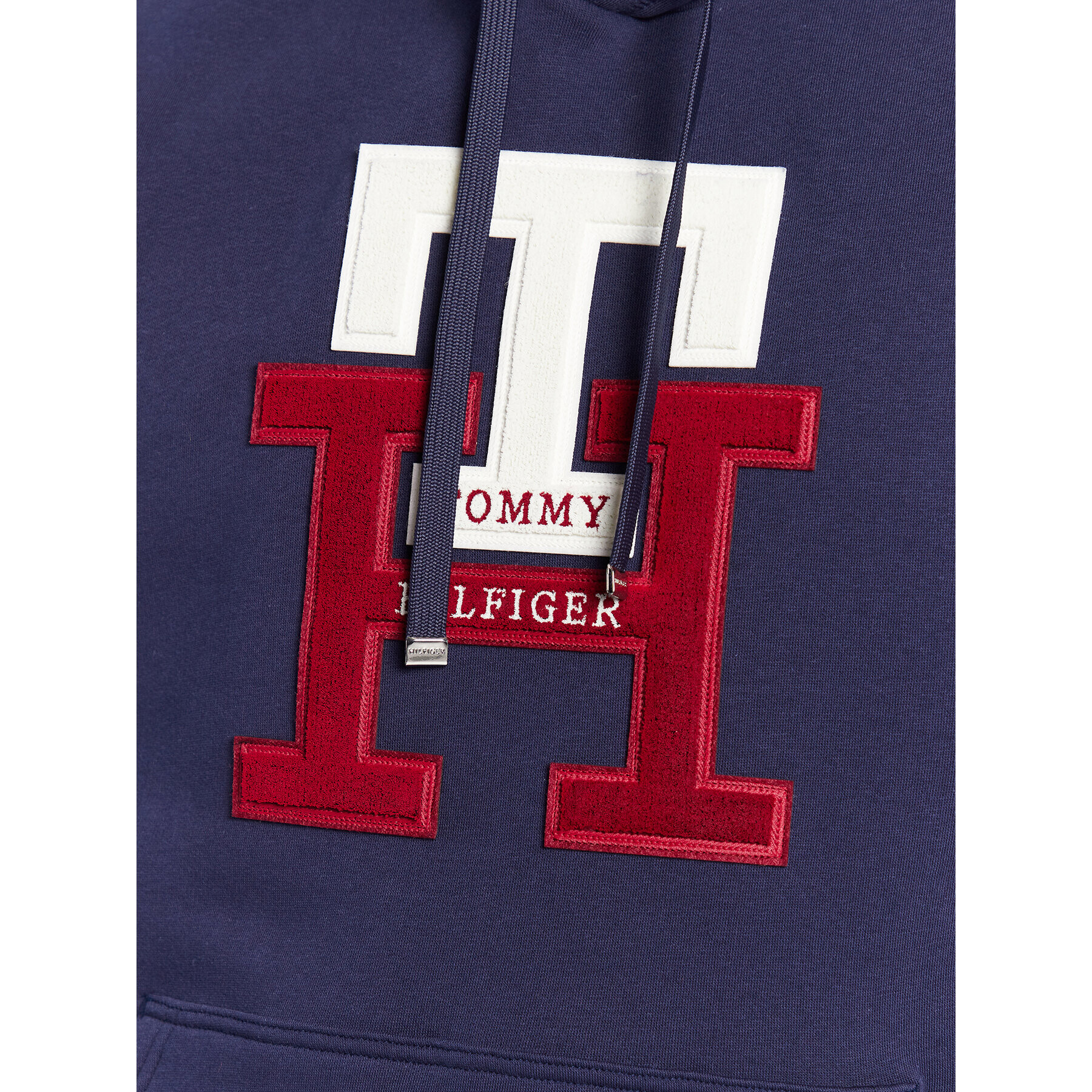 Tommy Hilfiger Mikina Icon Monogram MW0MW29586 Tmavomodrá Relaxed Fit - Pepit.sk