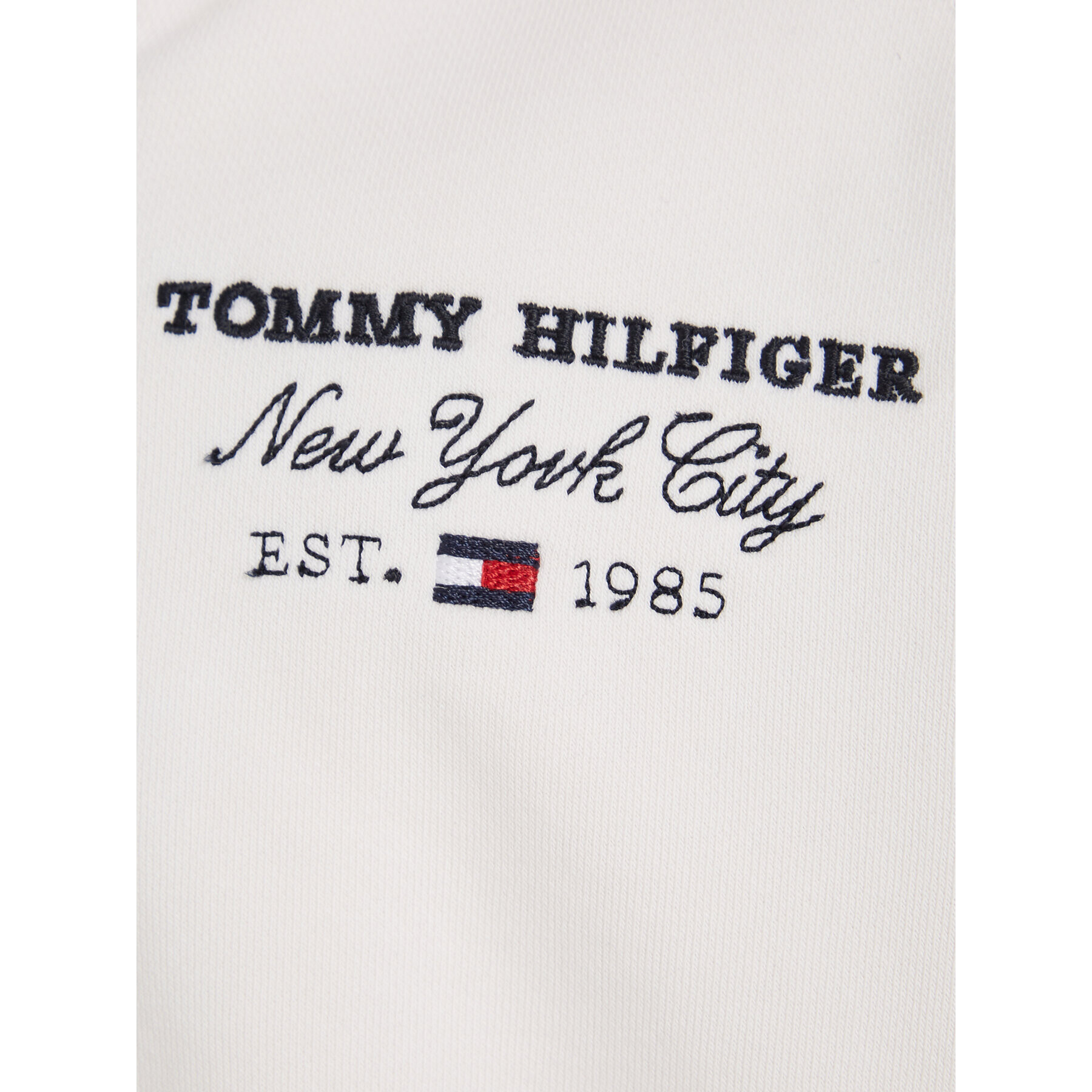 Tommy Hilfiger Mikina KG0KG07591 Biela Regular Fit - Pepit.sk