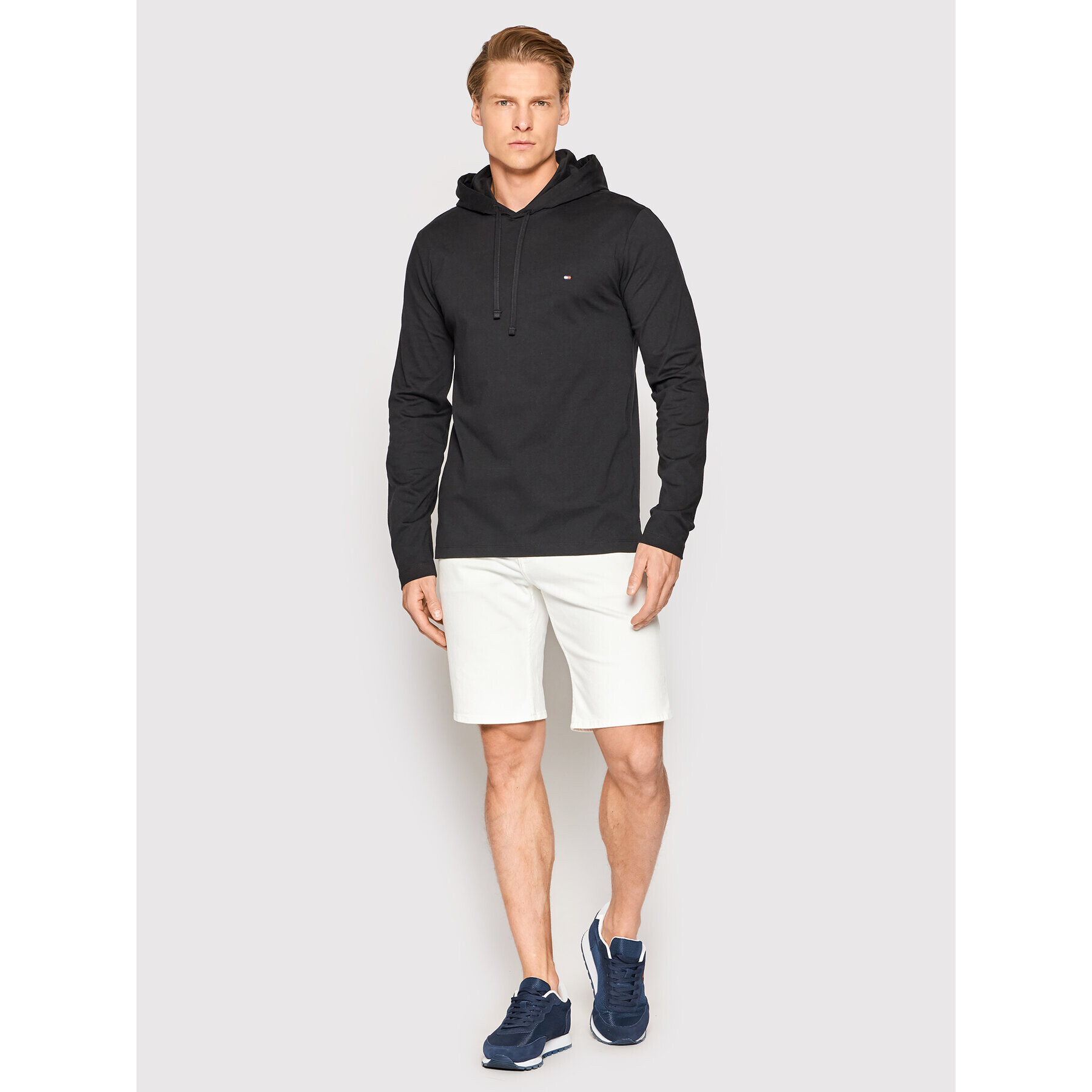 Tommy Hilfiger Mikina Lightweight MW0MW24573 Čierna Regular Fit - Pepit.sk