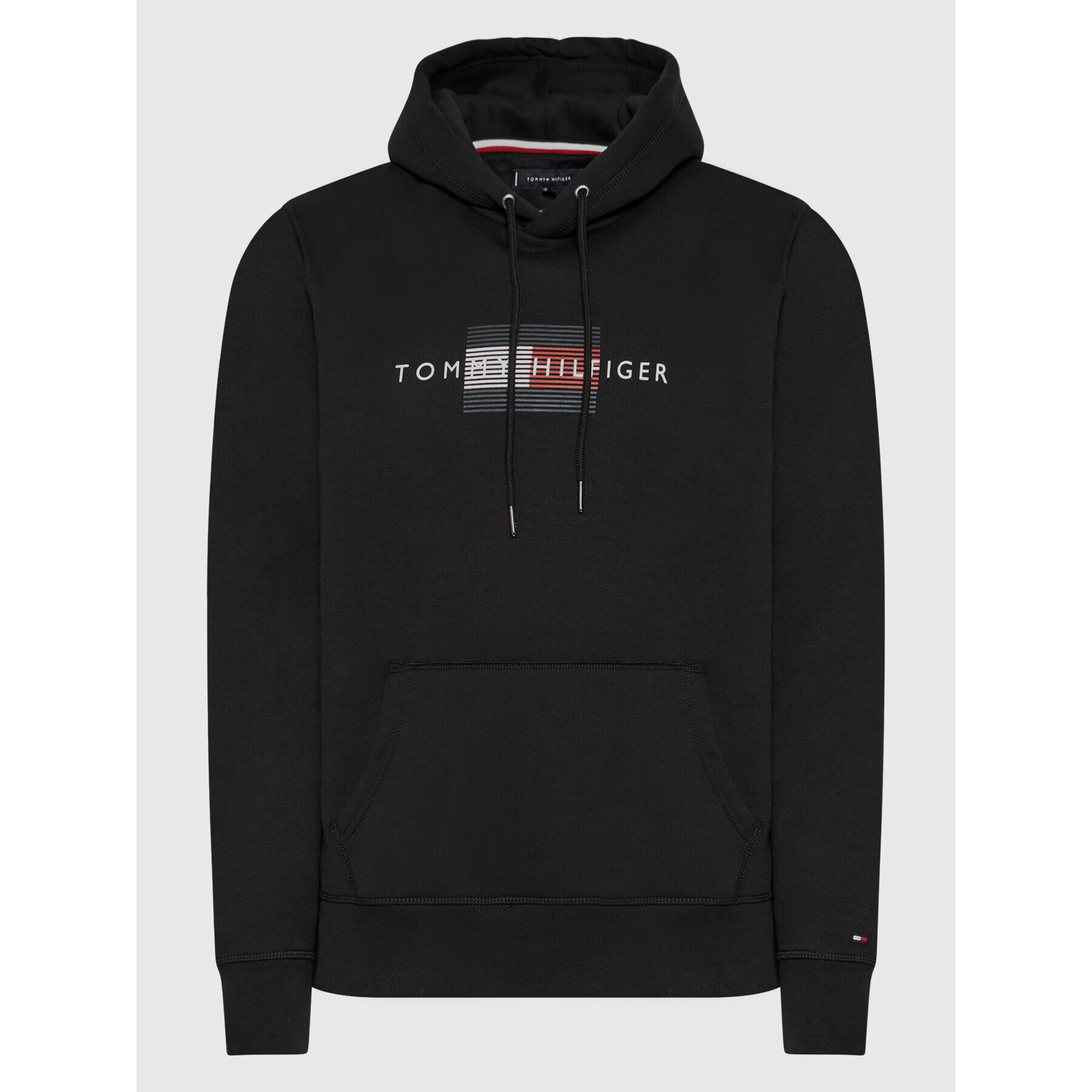 Tommy Hilfiger Mikina Lines MW0MW20952 Čierna Regular Fit - Pepit.sk