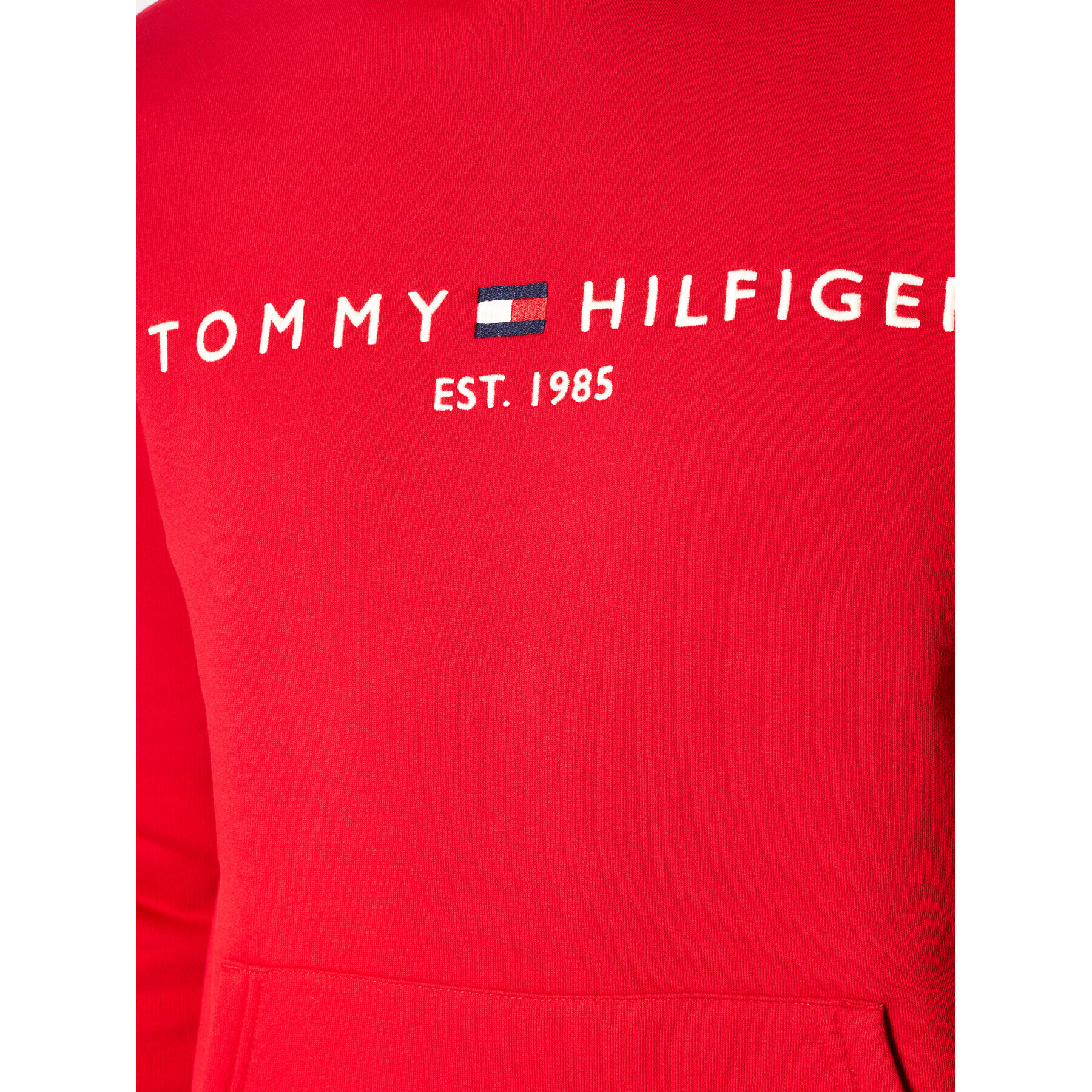 Tommy Hilfiger Mikina Logo Hoody MW0MW11599 Červená Regular Fit - Pepit.sk