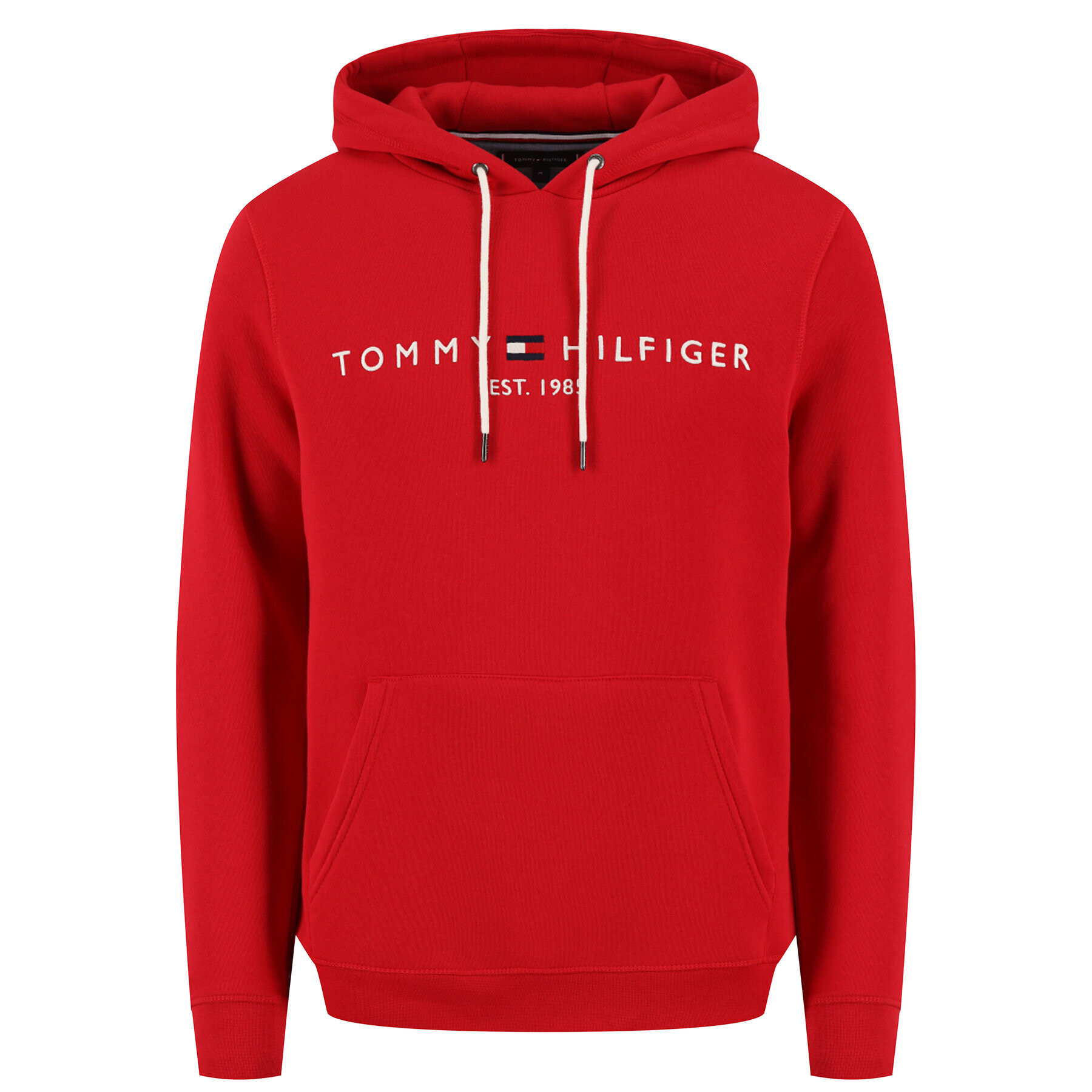 Tommy Hilfiger Mikina Logo Hoody MW0MW11599 Červená Regular Fit - Pepit.sk