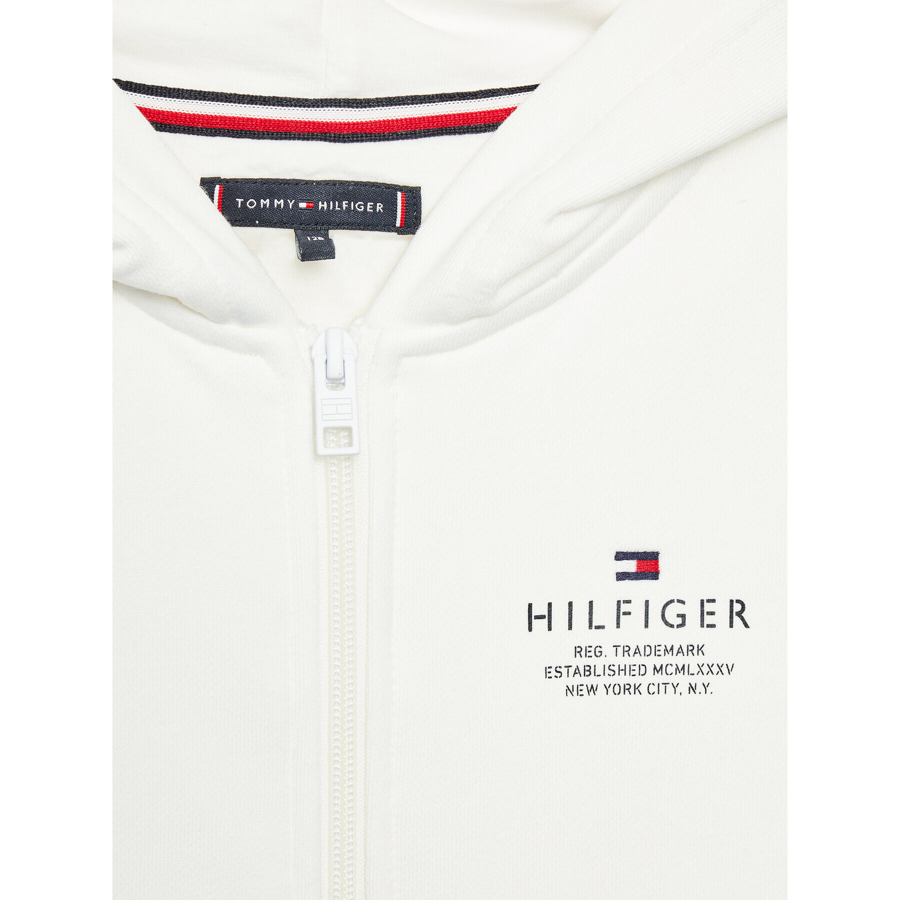 Tommy Hilfiger Mikina Logo KB0KB08233 Biela Regular Fit - Pepit.sk