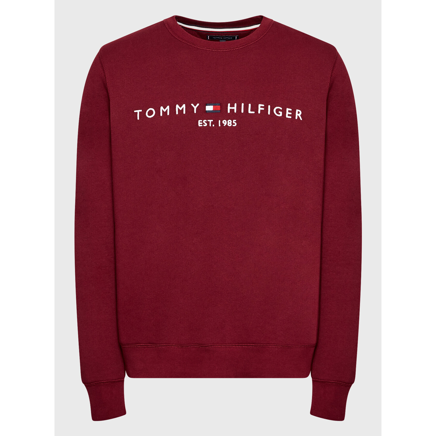 Tommy Hilfiger Mikina Logo MW0MW11596 Bordová Regular Fit - Pepit.sk