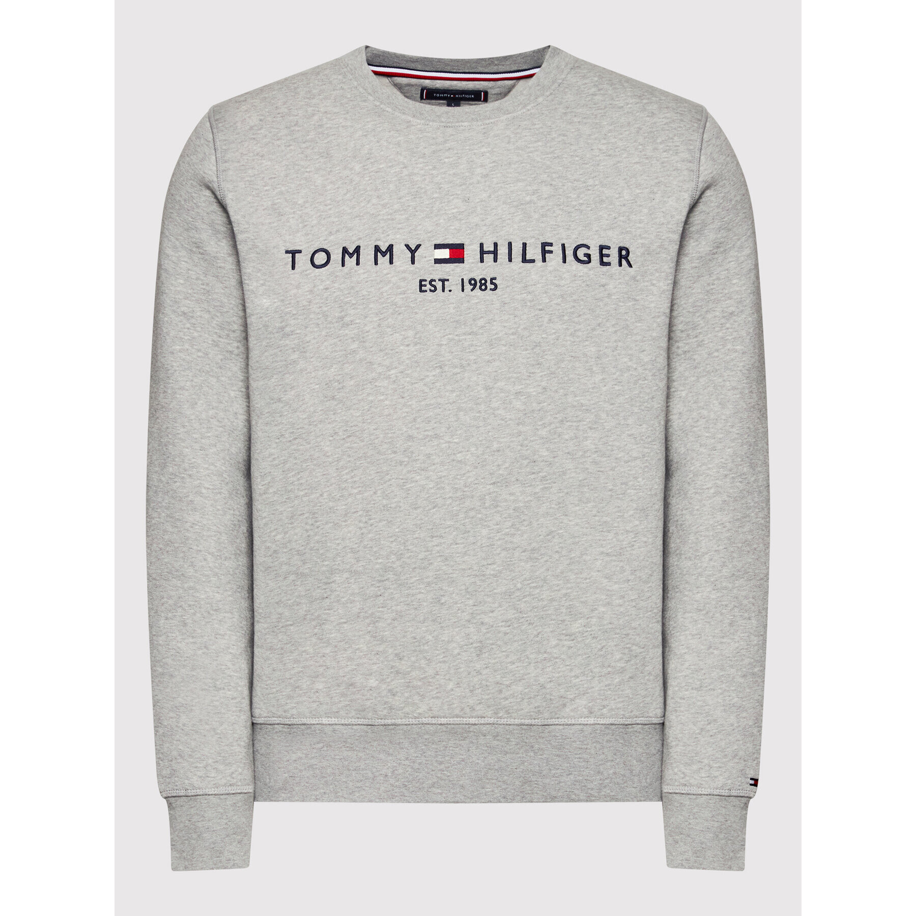 Tommy Hilfiger Mikina Logo MW0MW11596 Sivá Regular Fit - Pepit.sk