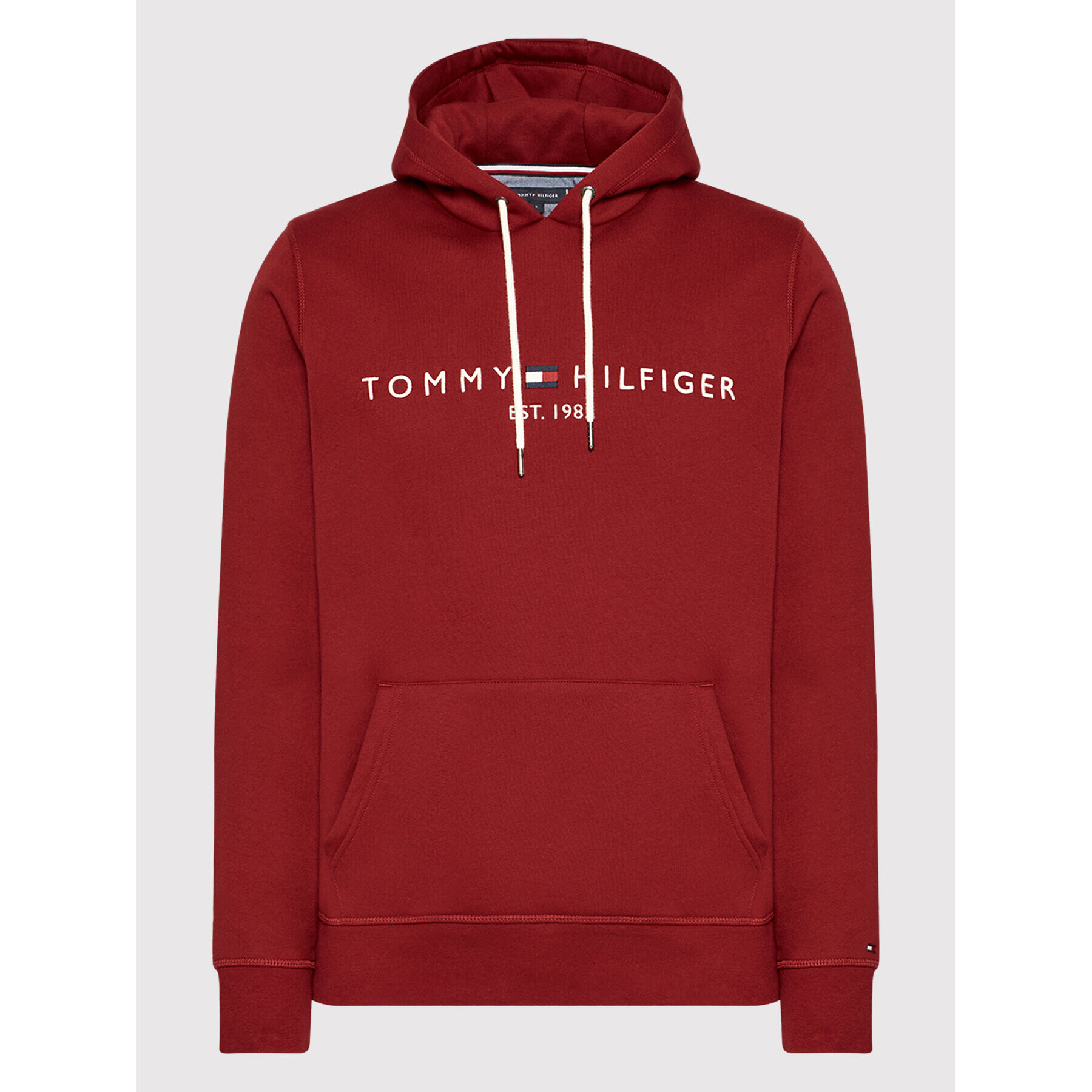 Tommy Hilfiger Mikina Logo MW0MW11599 Červená Regular Fit - Pepit.sk