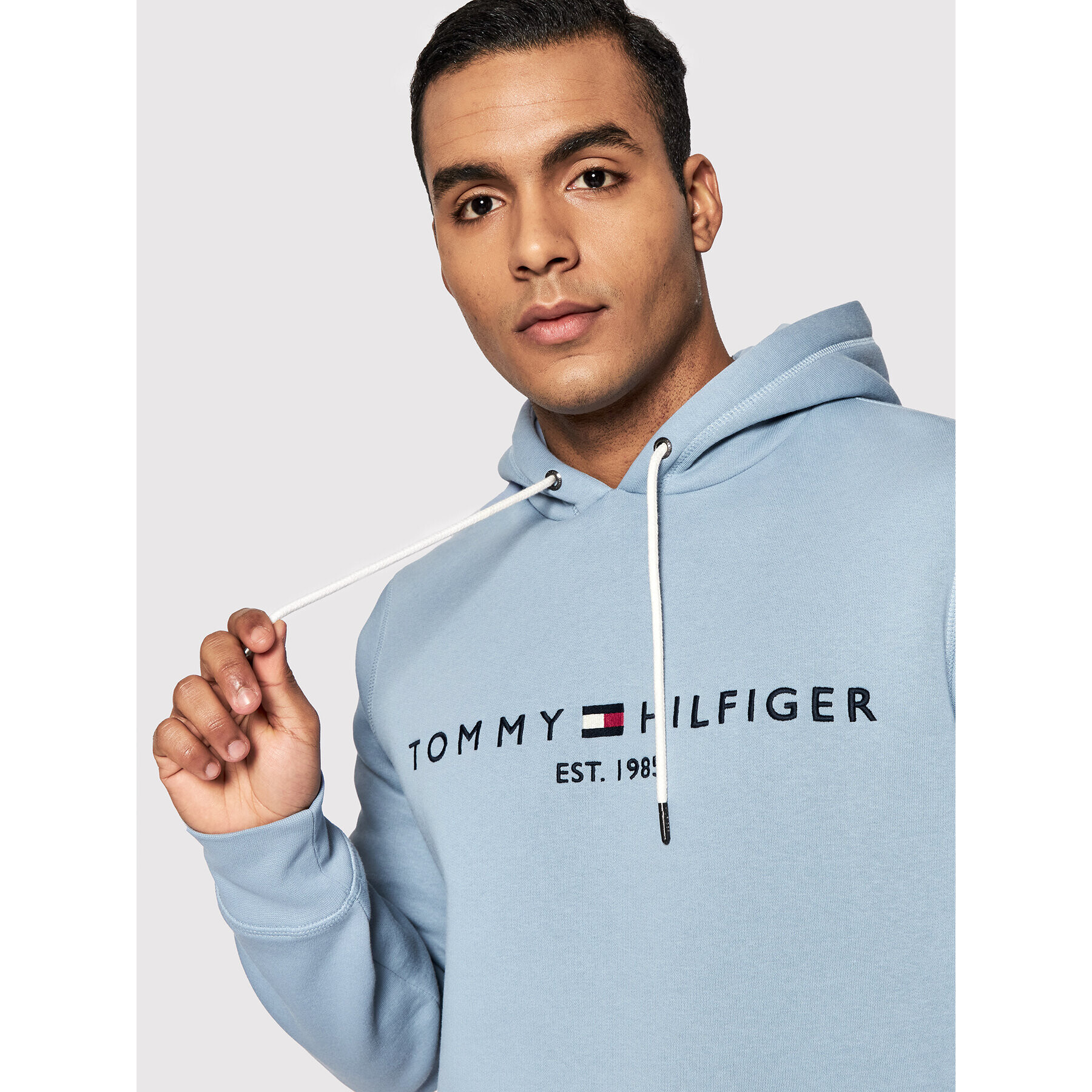 Tommy Hilfiger Mikina Logo MW0MW11599 Modrá Regular Fit - Pepit.sk