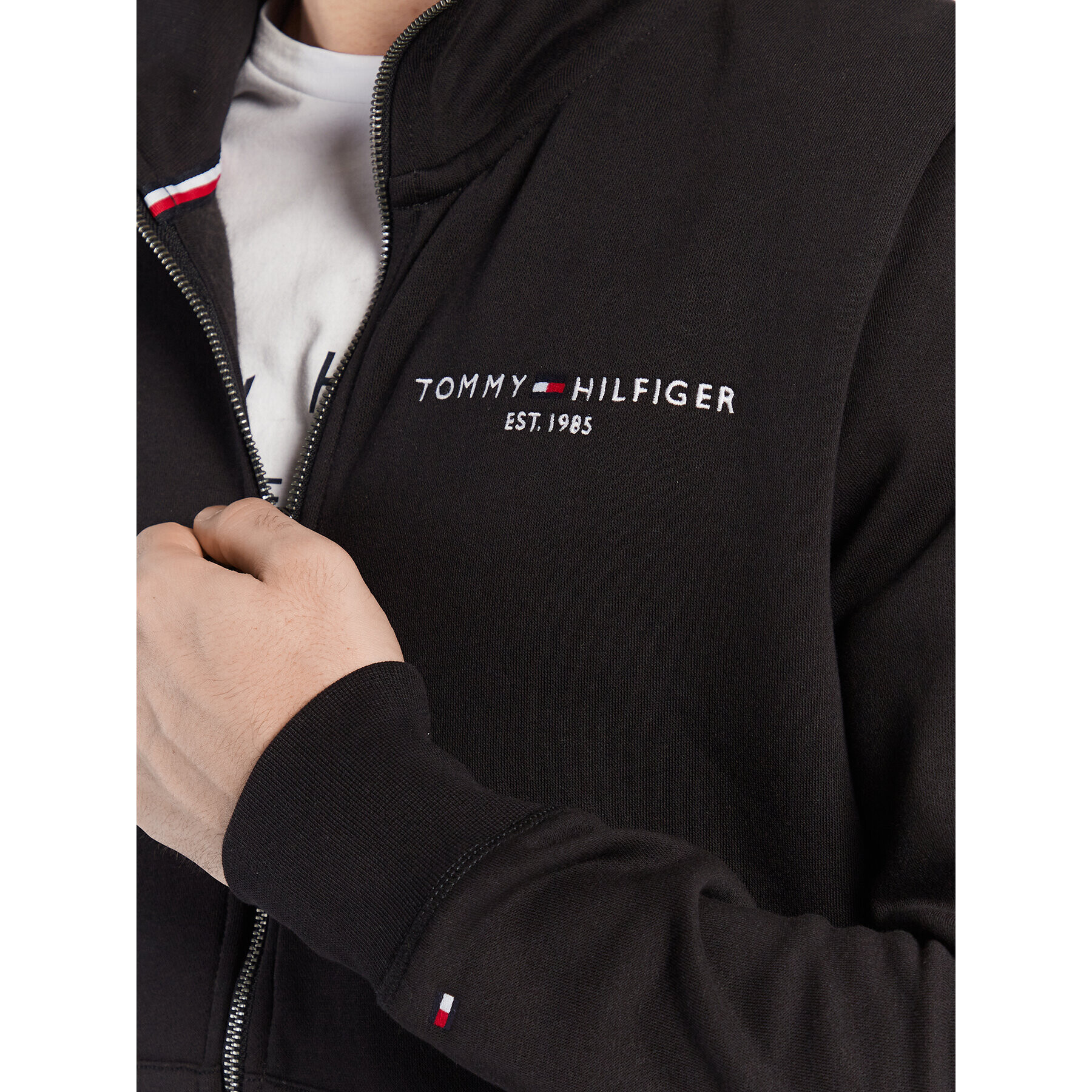 Tommy Hilfiger Mikina Logo MW0MW29327 Čierna Regular Fit - Pepit.sk