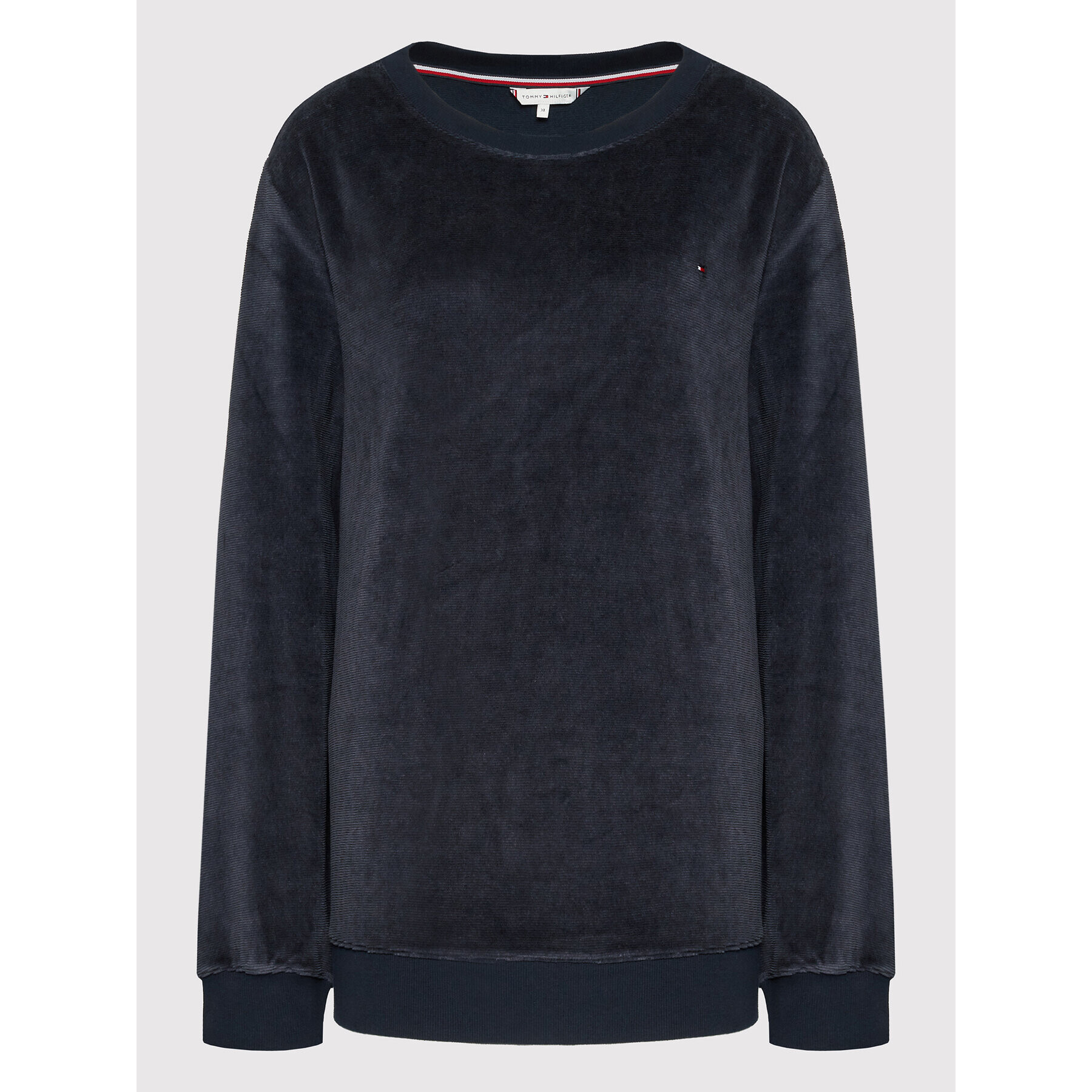 Tommy Hilfiger Mikina Logo UW0UW03299 Tmavomodrá Relaxed Fit - Pepit.sk