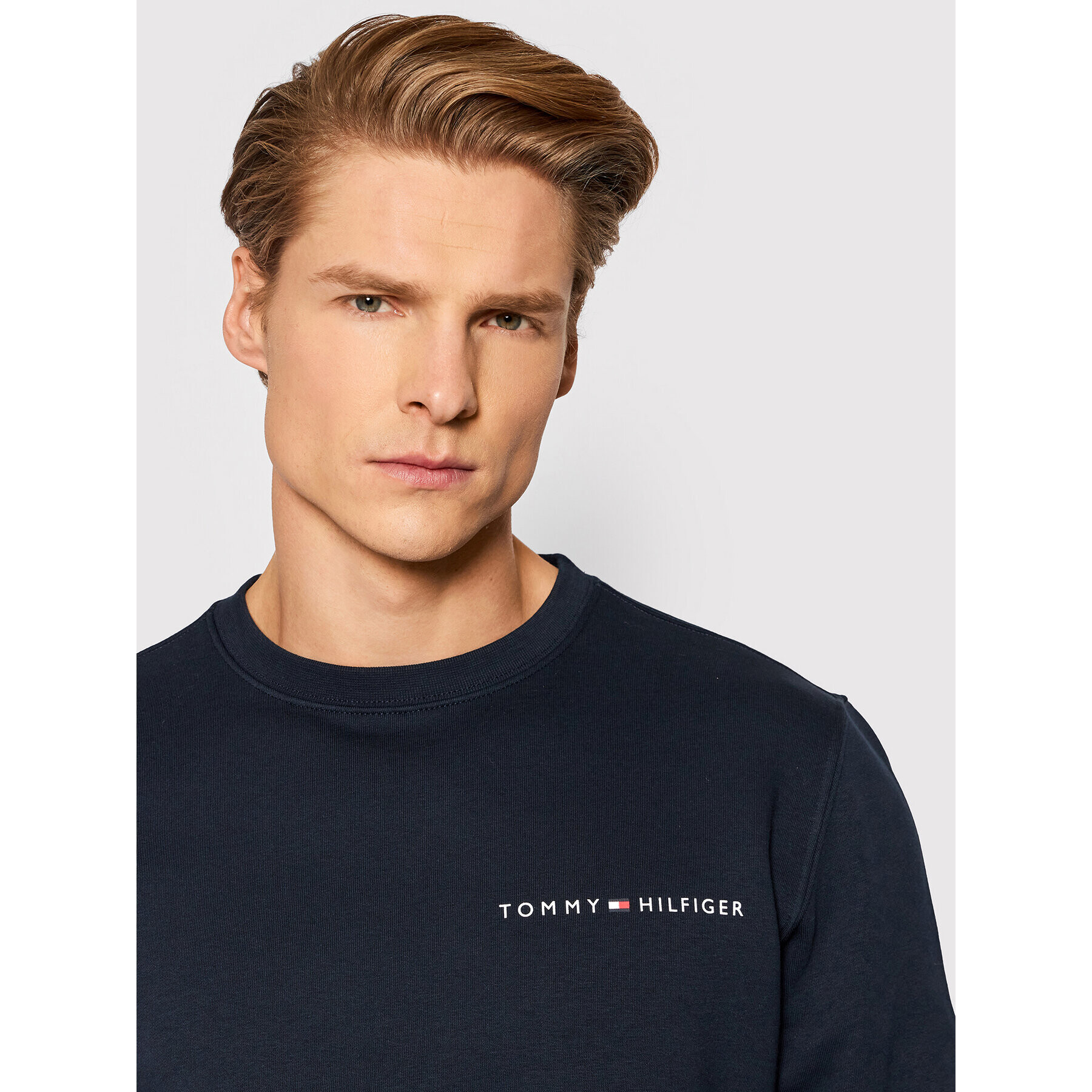 Tommy Hilfiger Mikina Multi Placement MW0MW22199 Tmavomodrá Regular Fit - Pepit.sk