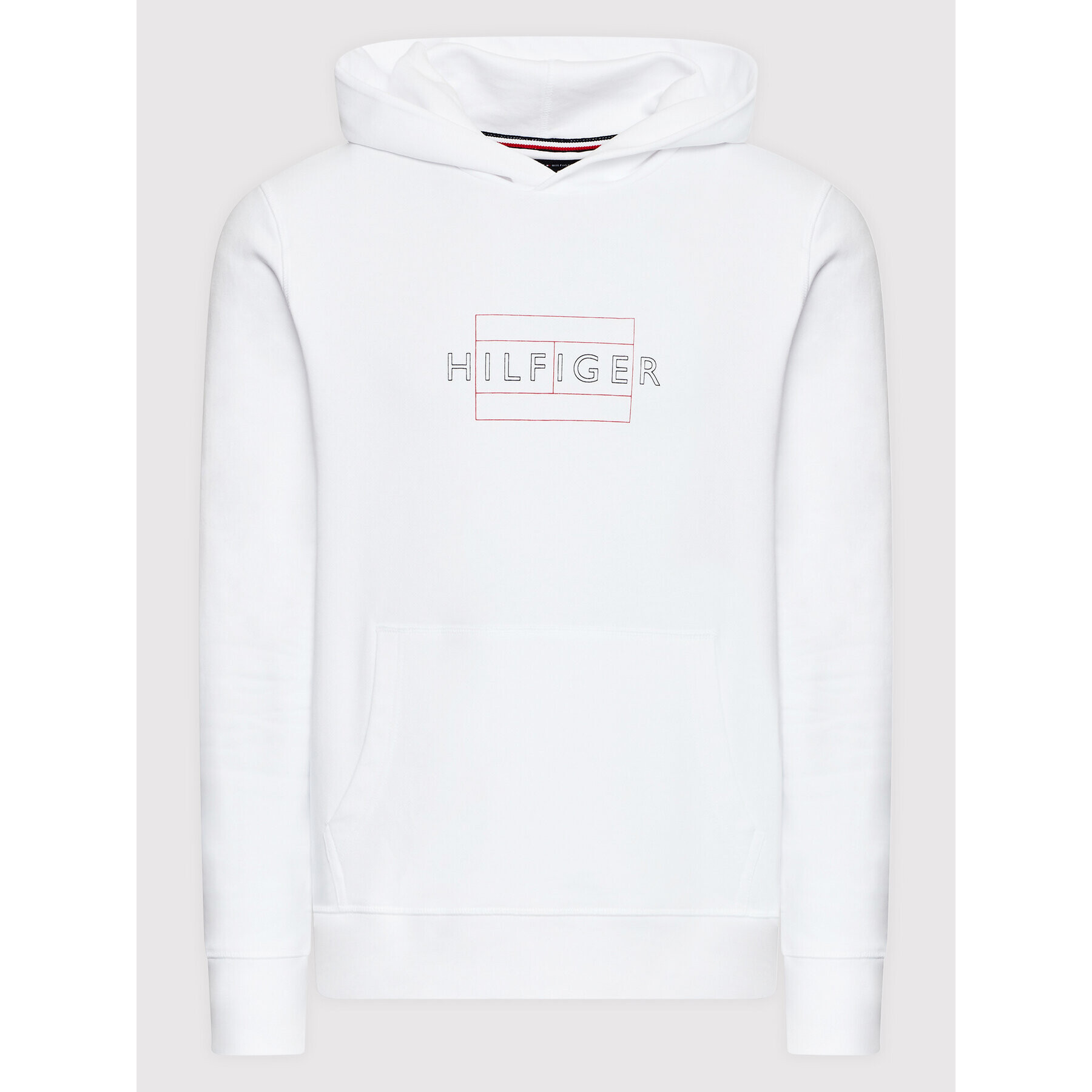 Tommy Hilfiger Mikina MW0MW25598 Biela Regular Fit - Pepit.sk