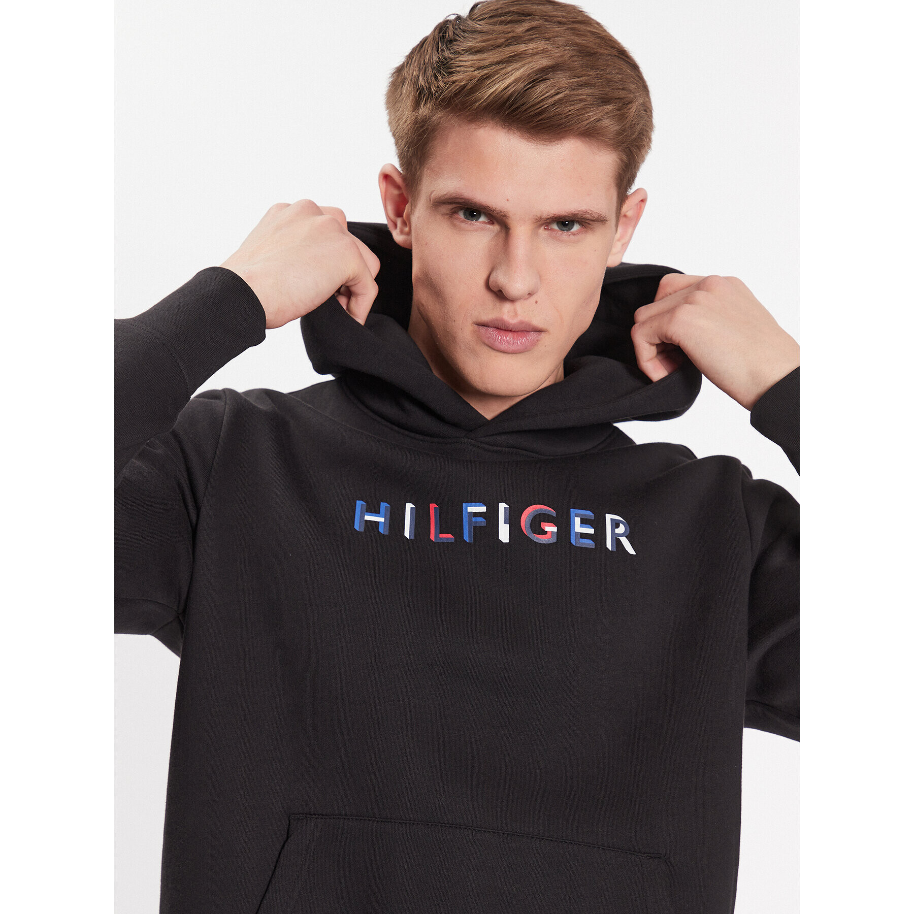 Tommy Hilfiger Mikina MW0MW32014 Čierna Regular Fit - Pepit.sk