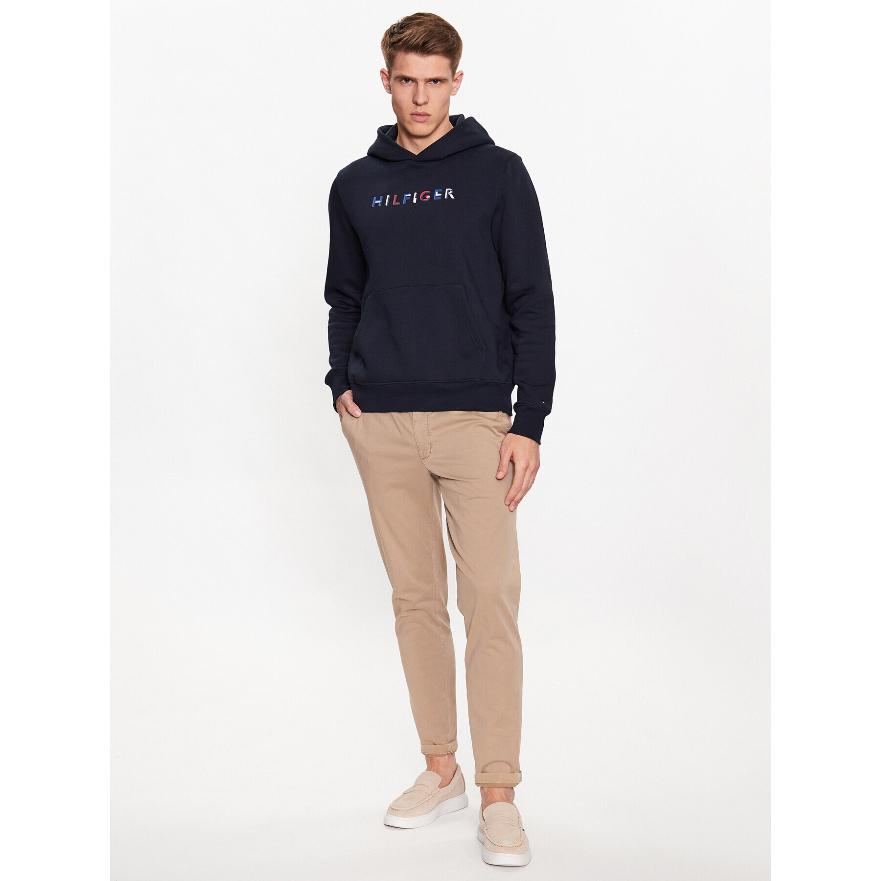 Tommy Hilfiger Mikina MW0MW32014 Tmavomodrá Regular Fit - Pepit.sk