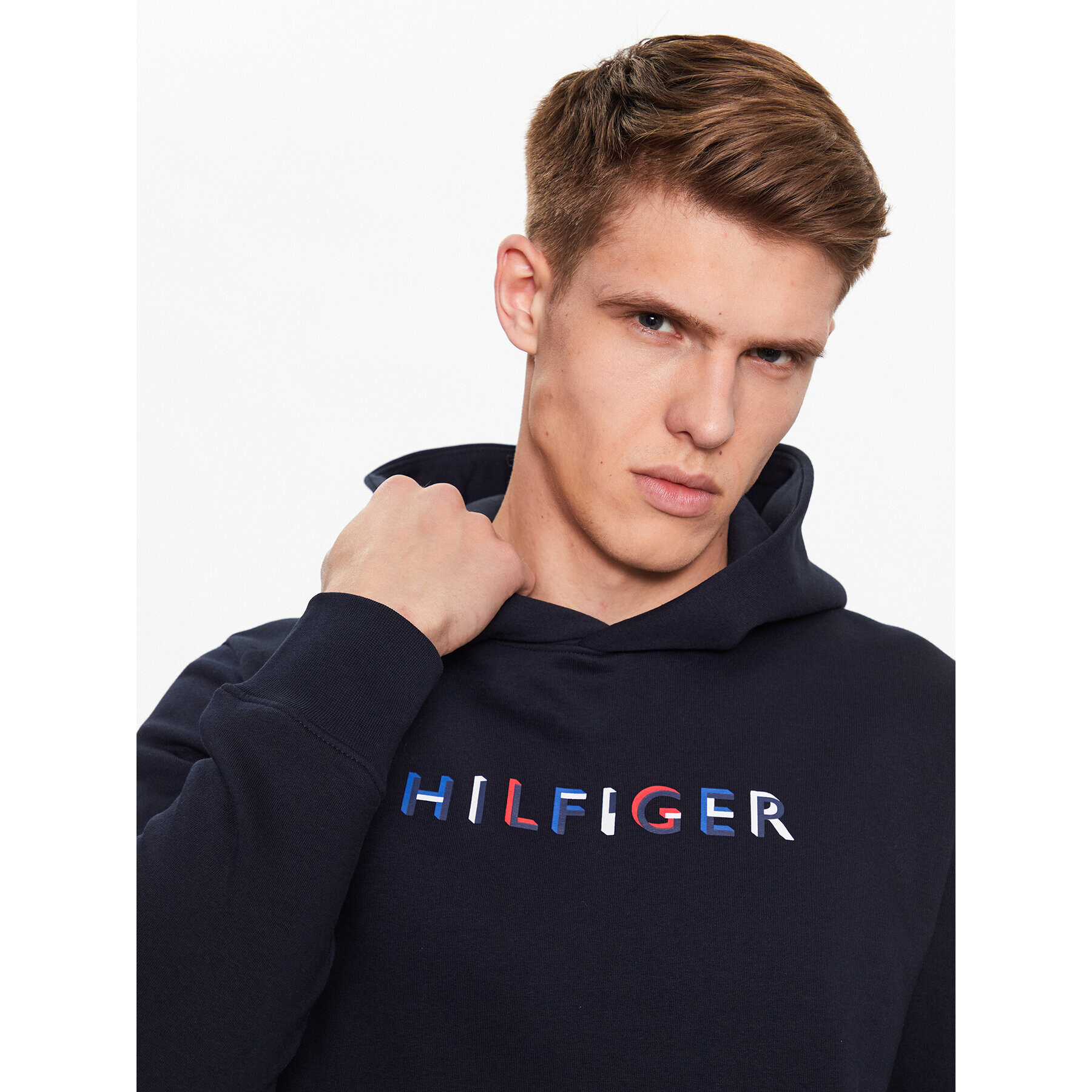 Tommy Hilfiger Mikina MW0MW32014 Tmavomodrá Regular Fit - Pepit.sk