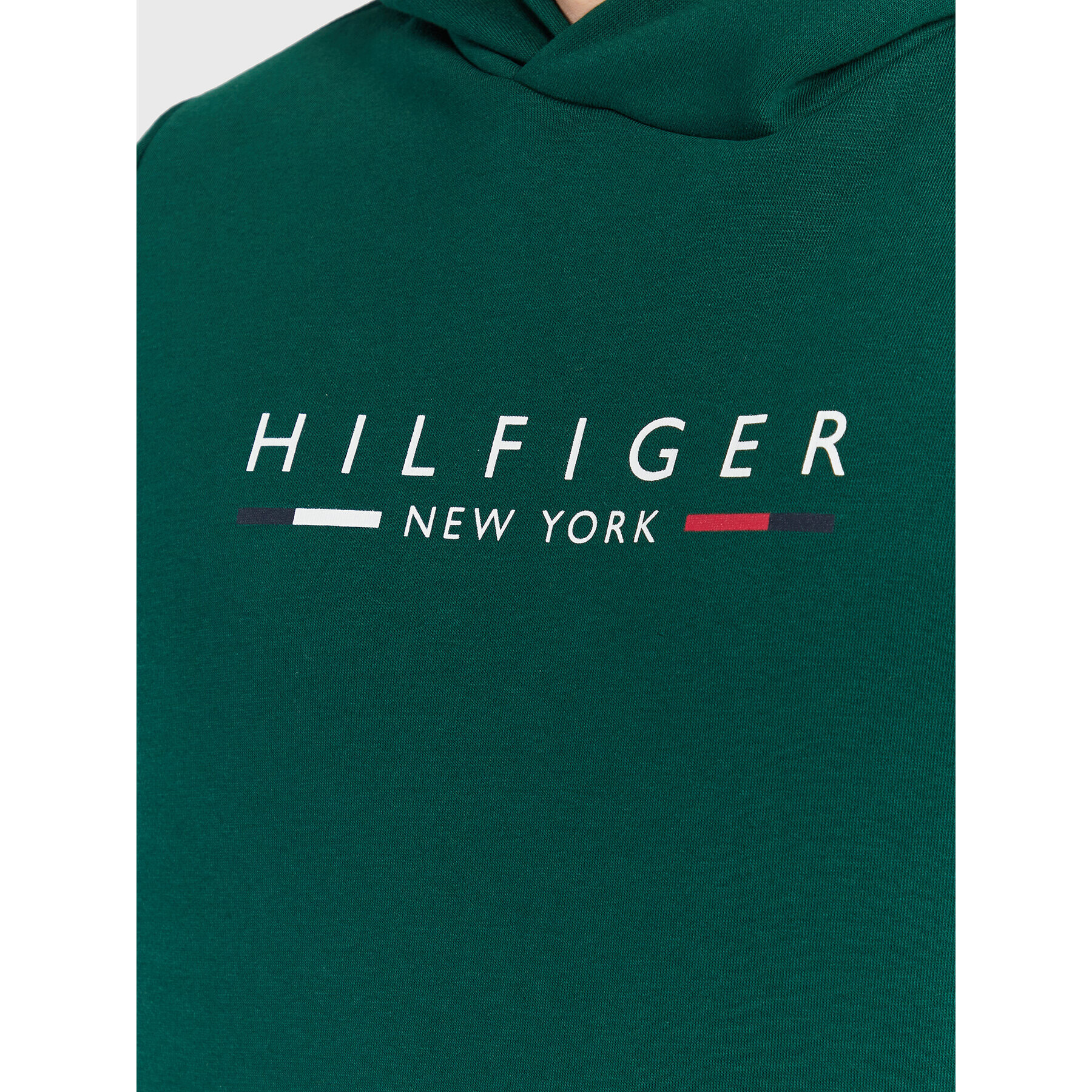 Tommy Hilfiger Mikina New York MW0MW29301 Zelená Regular Fit - Pepit.sk