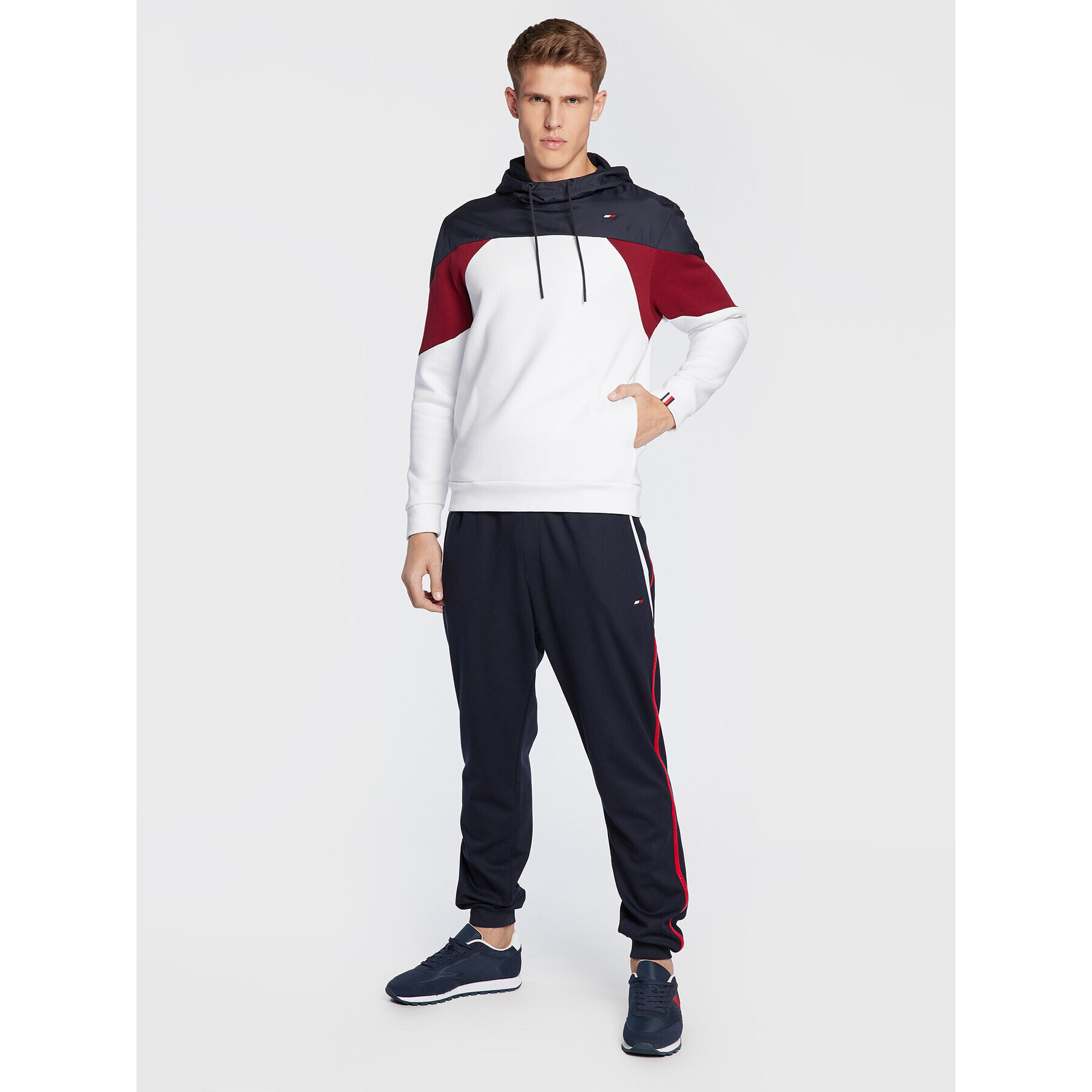 Tommy Hilfiger Mikina Seasonal MW0MW27547 Biela Relaxed Fit - Pepit.sk