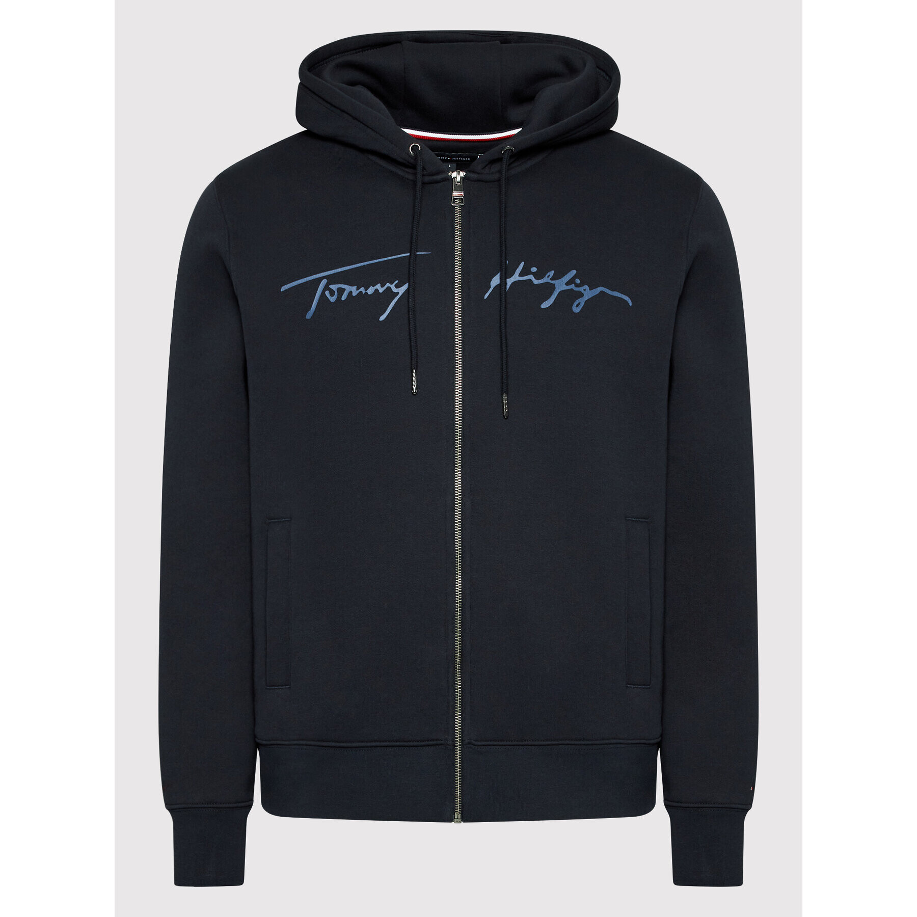 Tommy Hilfiger Mikina Signature Graphic MW0MW24540 Tmavomodrá Regular Fit - Pepit.sk