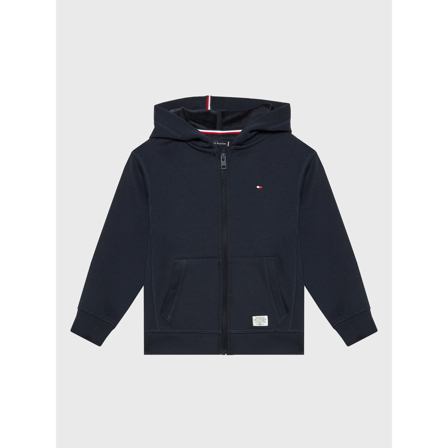 Tommy Hilfiger Mikina Soft Fleece KB0KB07775 D Tmavomodrá Regular Fit - Pepit.sk