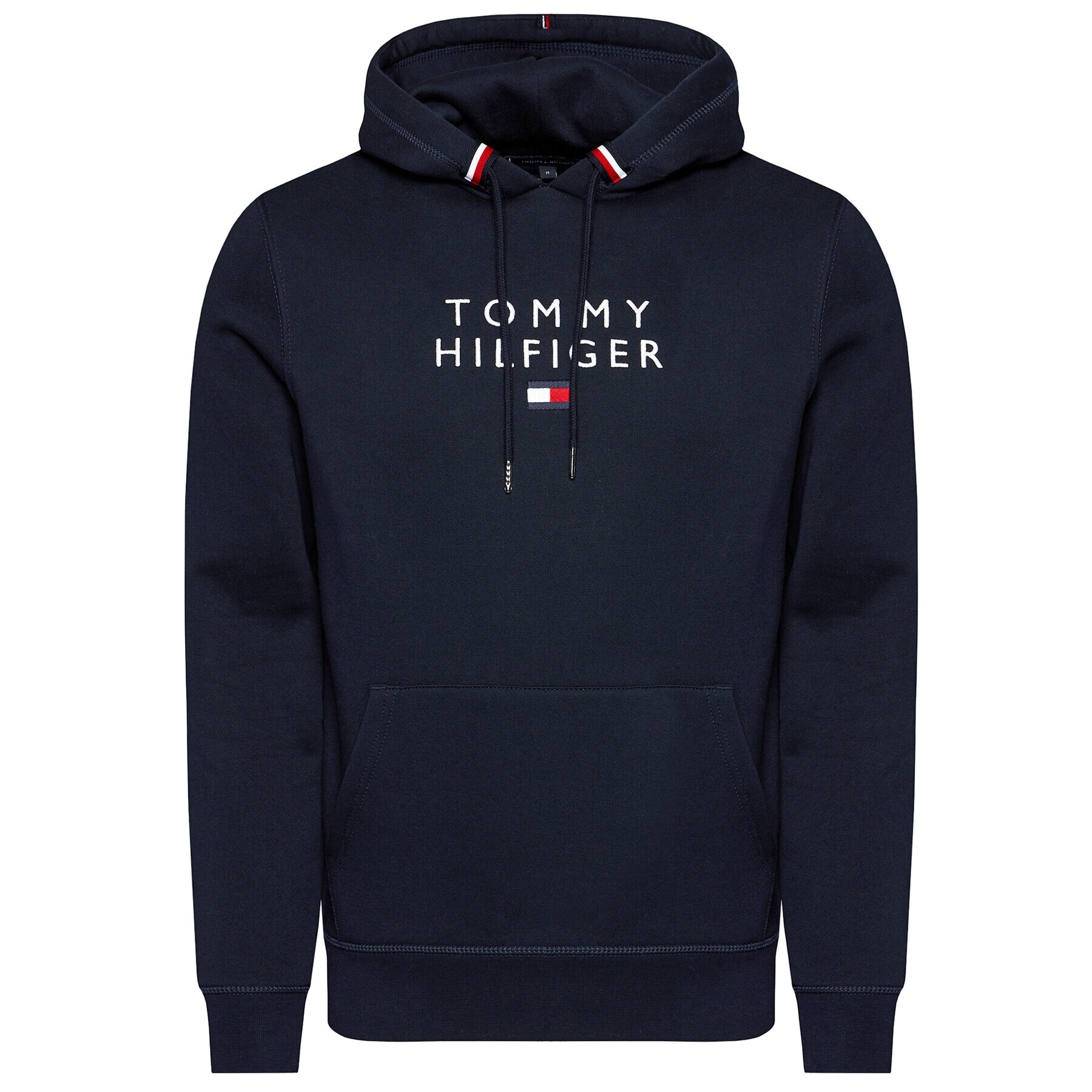 Tommy Hilfiger Mikina Stacked Flag MW0MW17397 Tmavomodrá Regular Fit - Pepit.sk