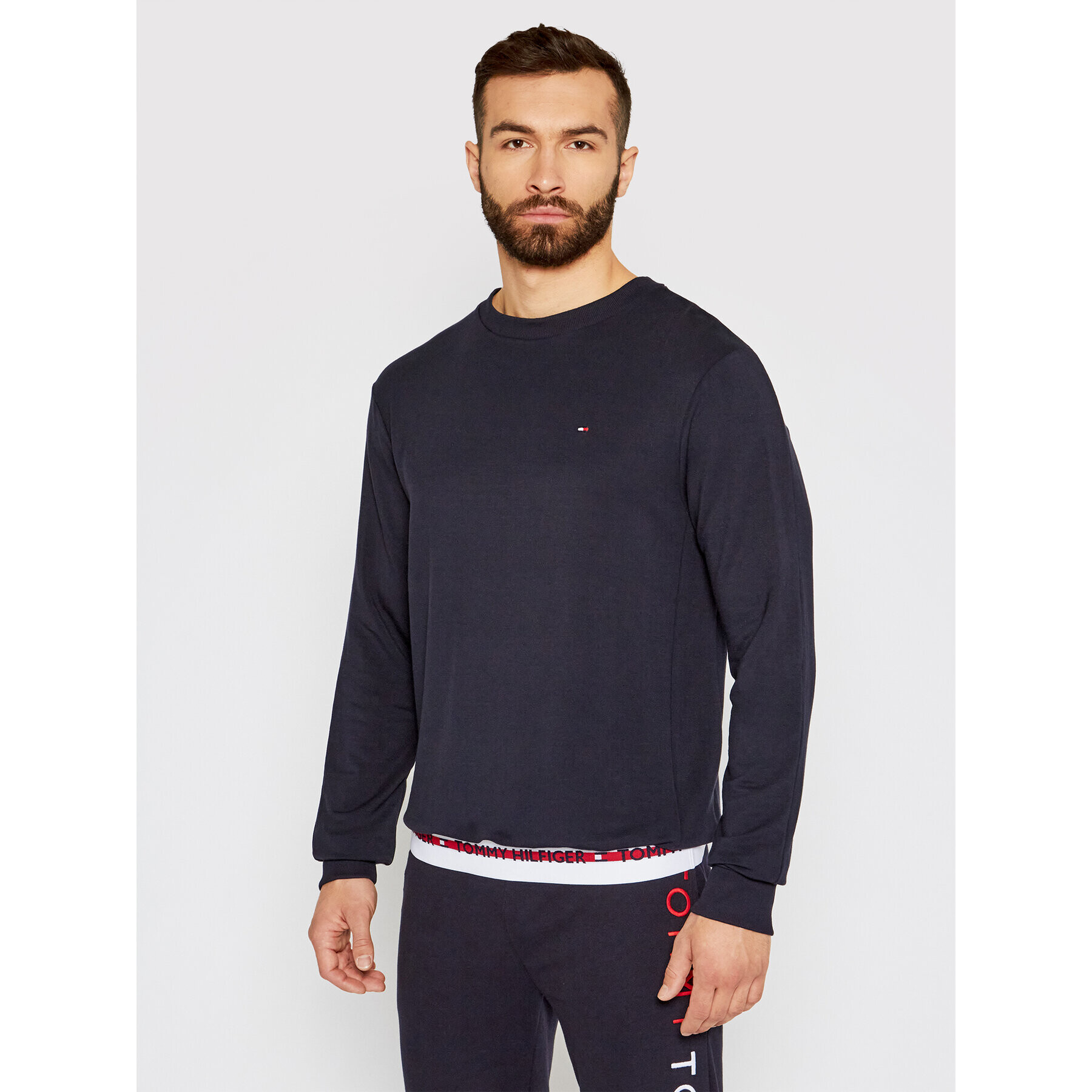 Tommy Hilfiger Mikina Track Top UM0UM01928 Tmavomodrá Regular Fit - Pepit.sk