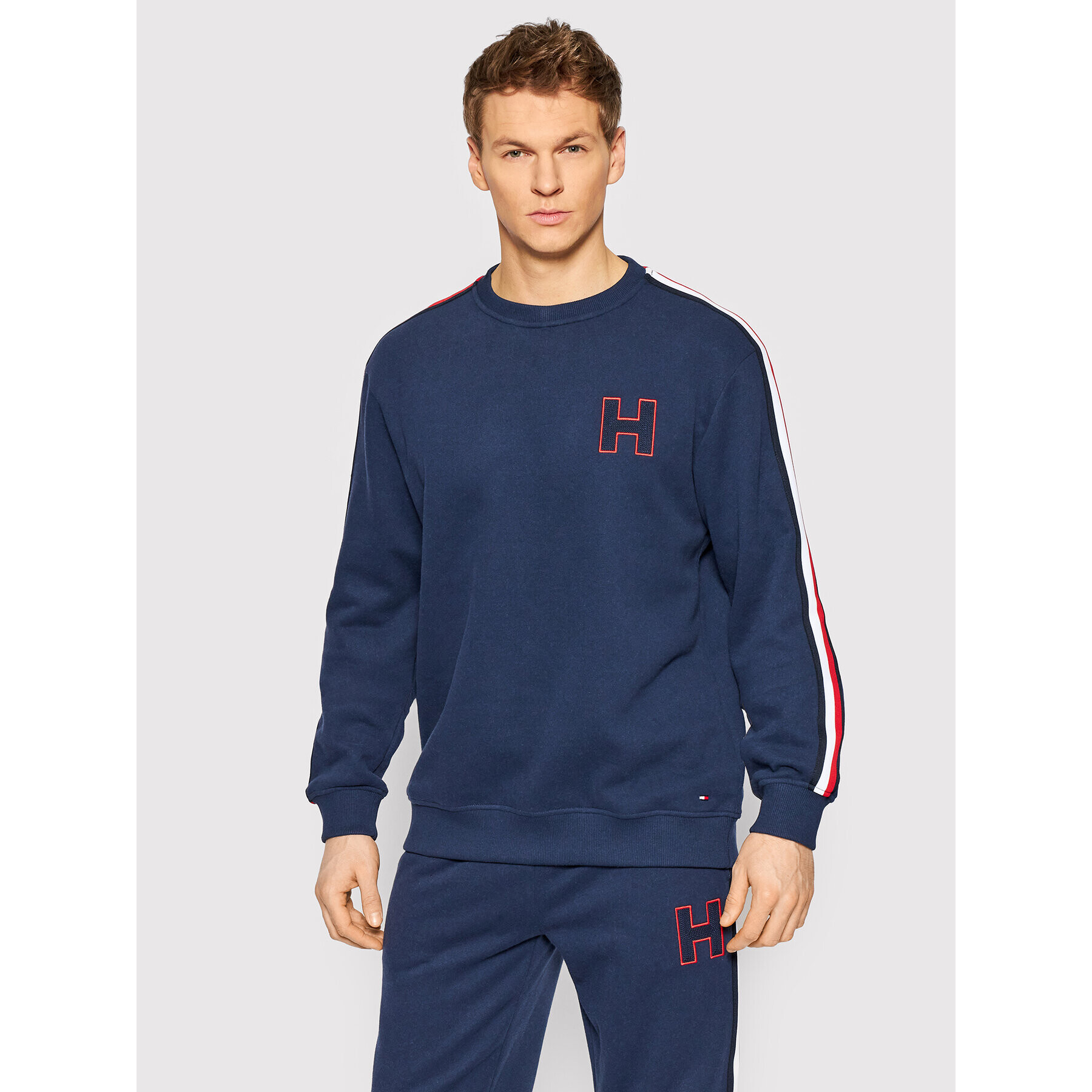 Tommy Hilfiger Mikina Track Top UM0UM02370 Tmavomodrá Regular Fit - Pepit.sk