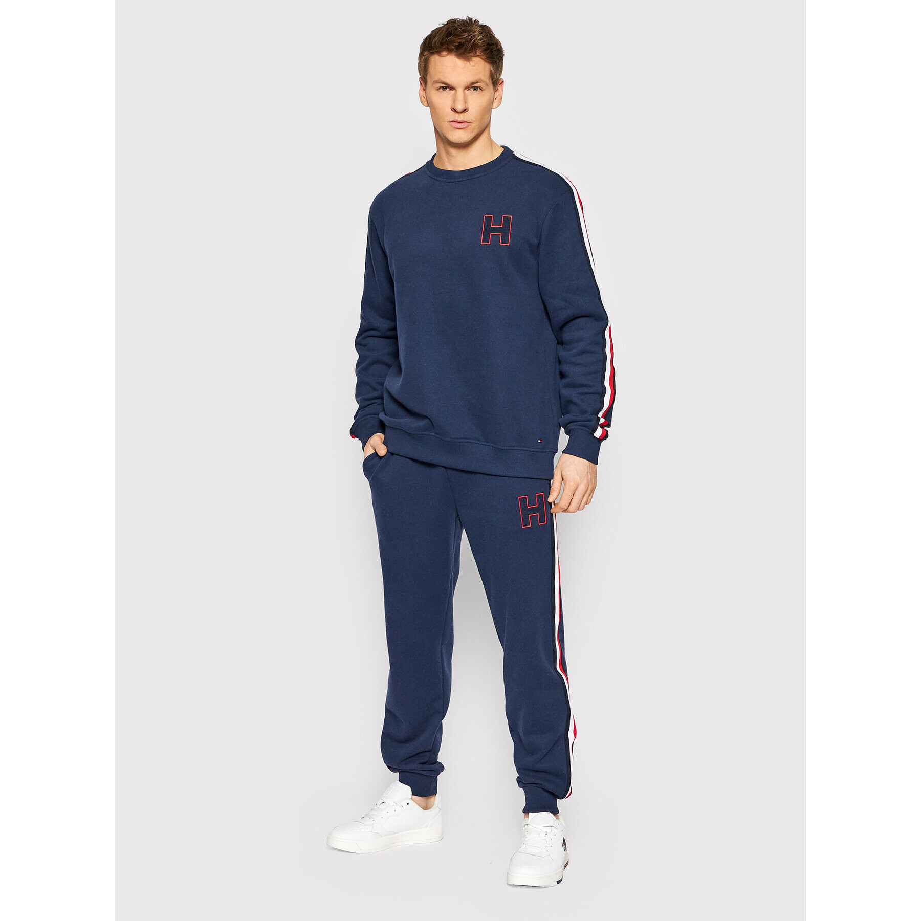 Tommy Hilfiger Mikina Track Top UM0UM02370 Tmavomodrá Regular Fit - Pepit.sk