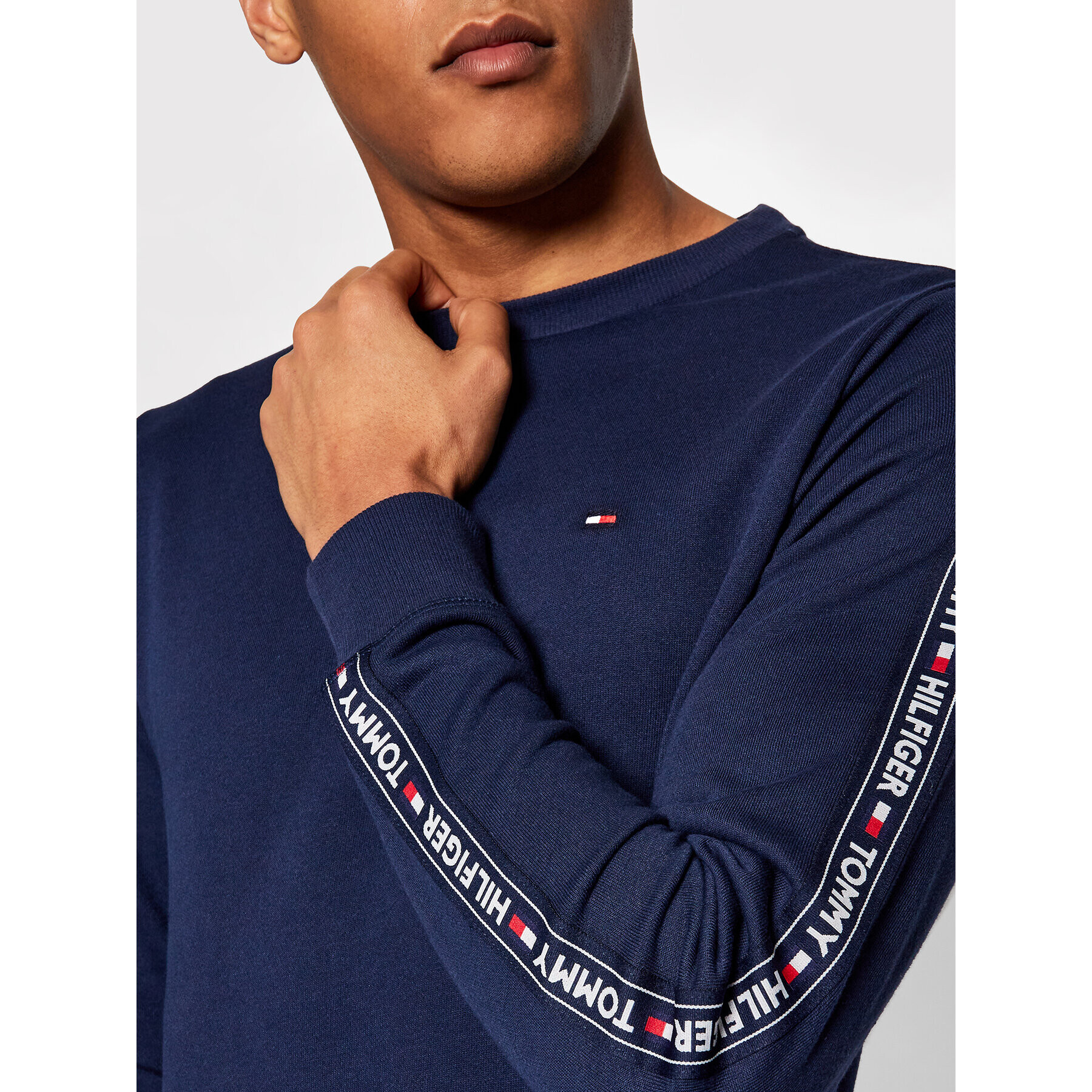 Tommy Hilfiger Mikina Track UM0UM00705 Tmavomodrá Regular Fit - Pepit.sk