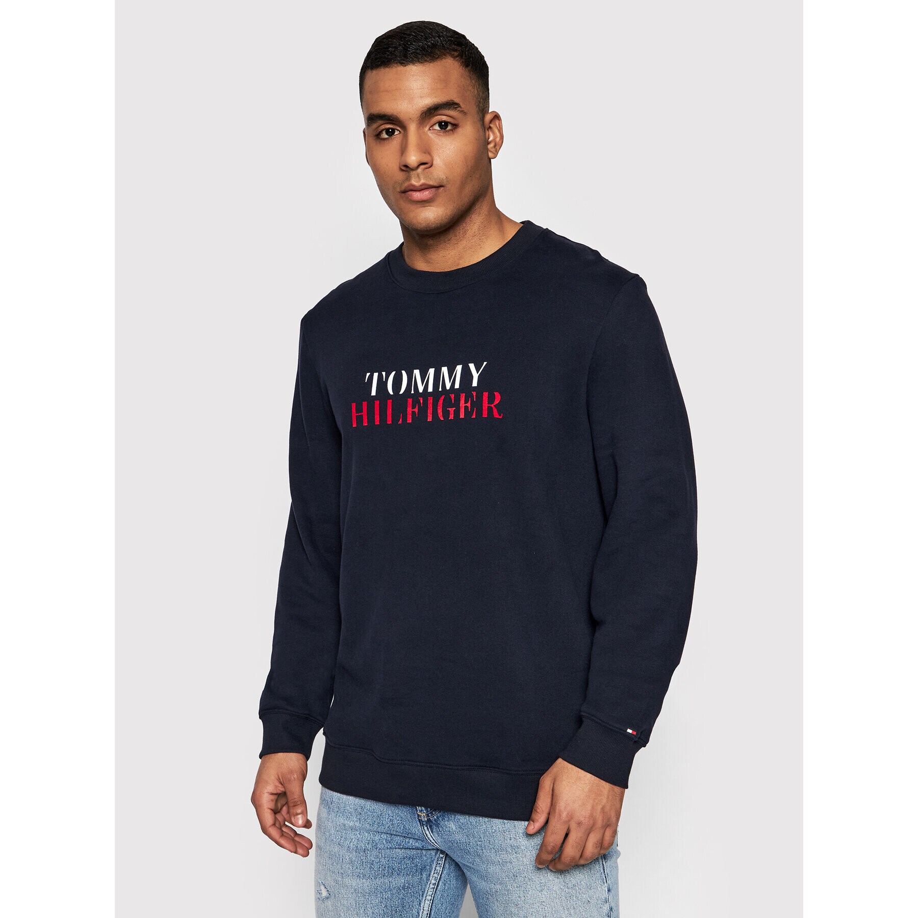 Tommy Hilfiger Mikina Track UM0UM02366 Tmavomodrá Regular Fit - Pepit.sk