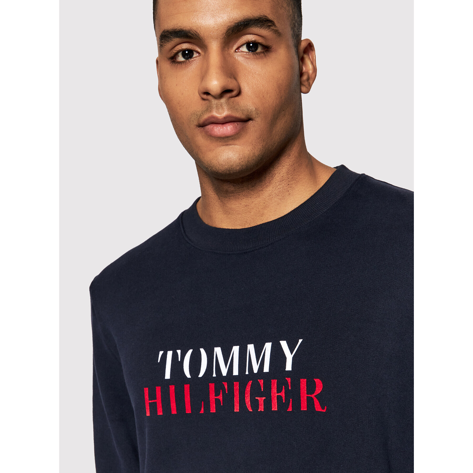 Tommy Hilfiger Mikina Track UM0UM02366 Tmavomodrá Regular Fit - Pepit.sk