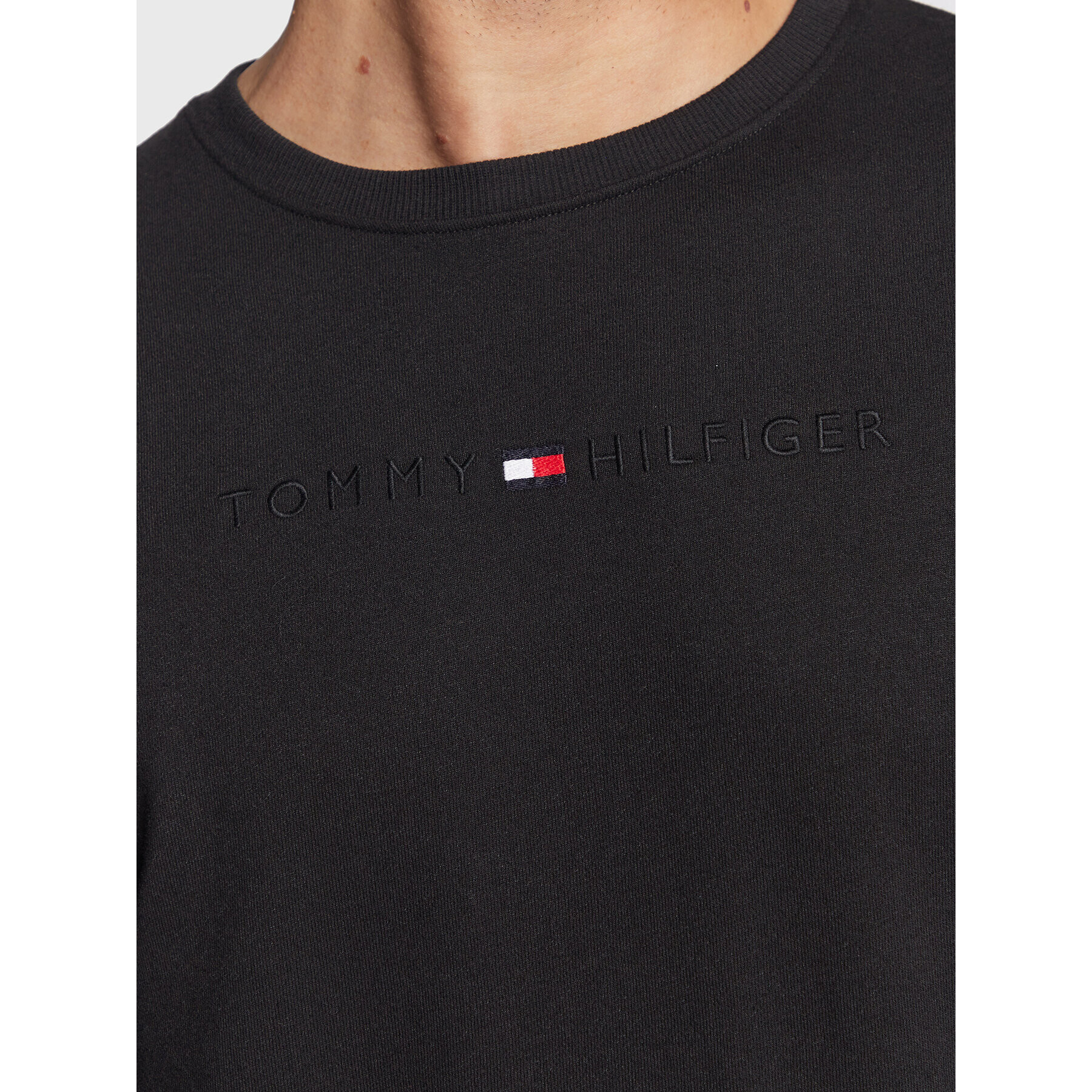 Tommy Hilfiger Mikina Track UM0UM02624 Čierna Relaxed Fit - Pepit.sk