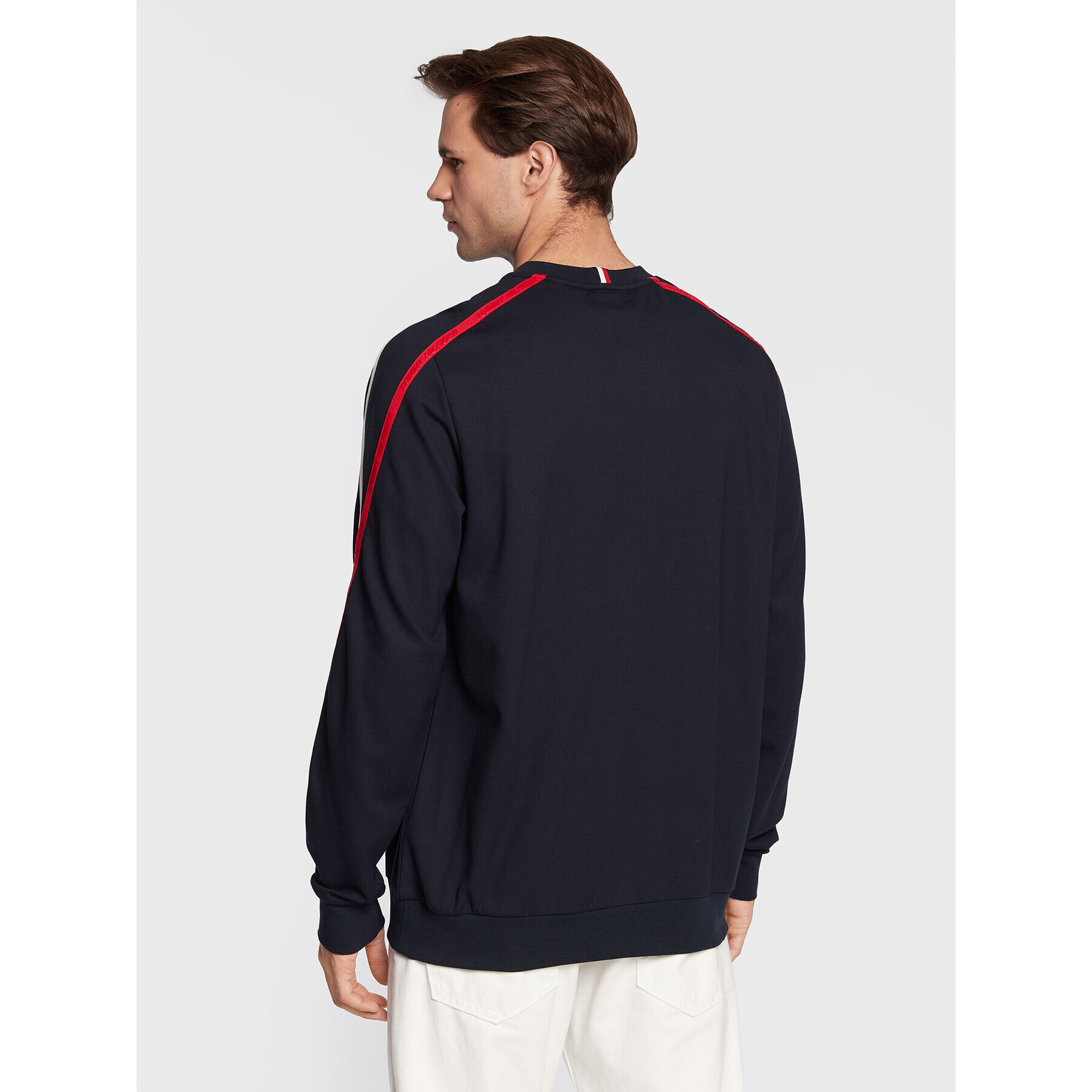 Tommy Hilfiger Mikina Trim MW0MW27552 Tmavomodrá Relaxed Fit - Pepit.sk