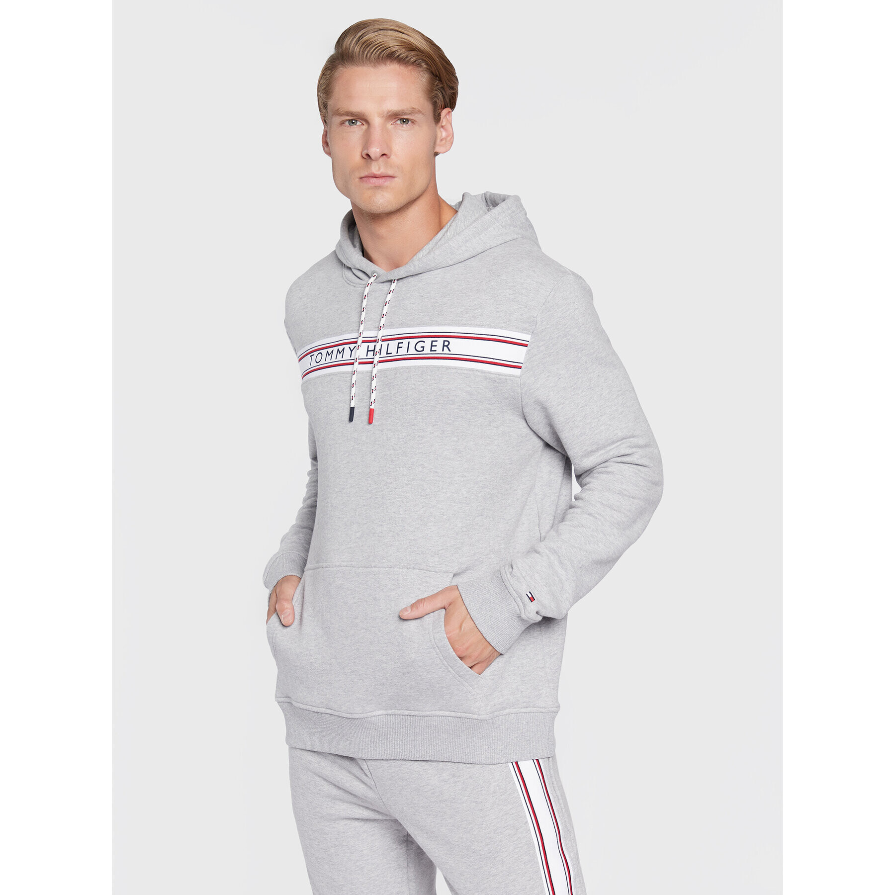 Tommy Hilfiger Mikina UM0UM02427 Sivá Regular Fit - Pepit.sk