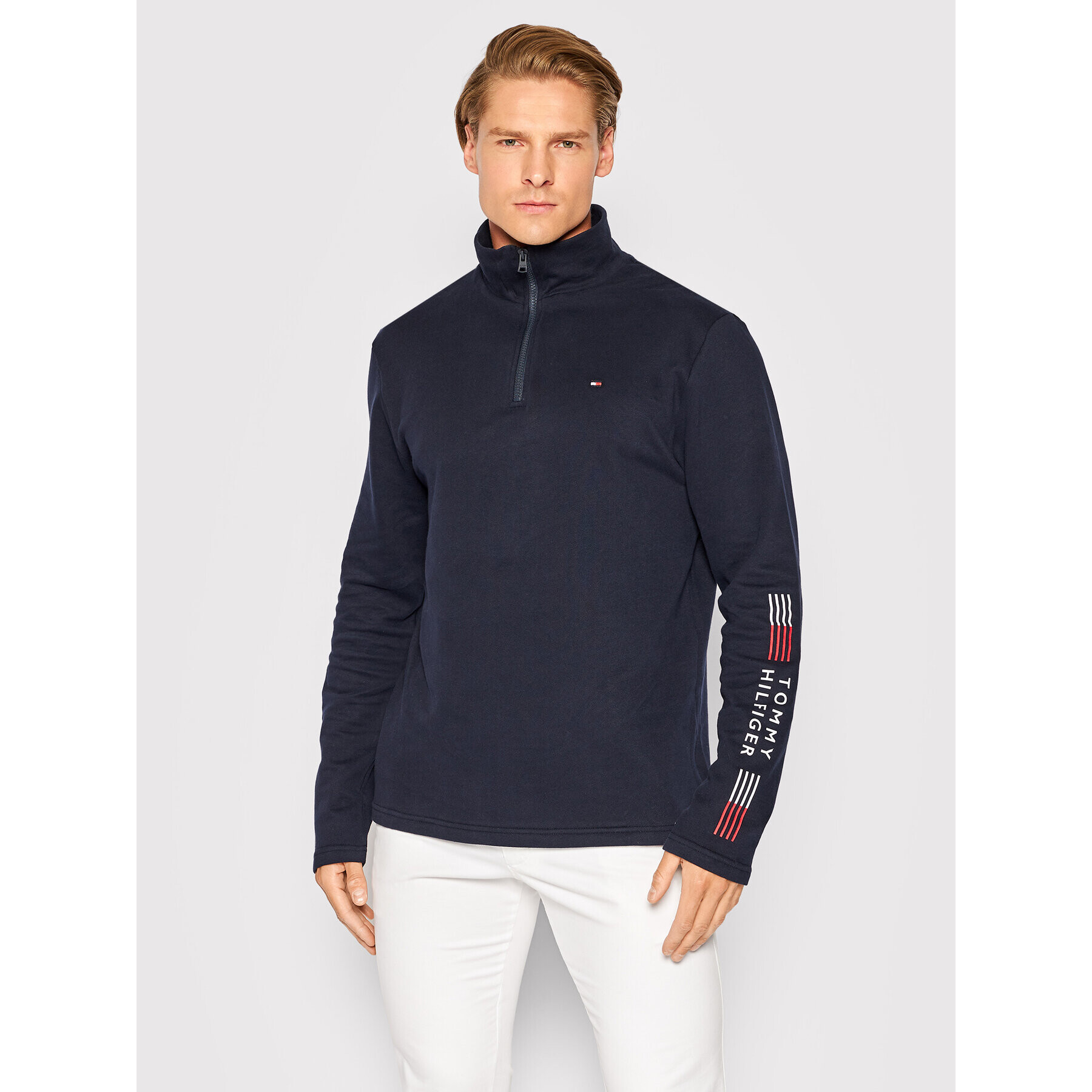 Tommy Hilfiger Mikina UM0UM02521 Tmavomodrá Regular Fit - Pepit.sk