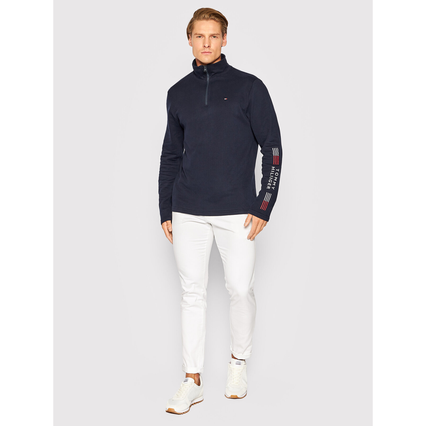 Tommy Hilfiger Mikina UM0UM02521 Tmavomodrá Regular Fit - Pepit.sk