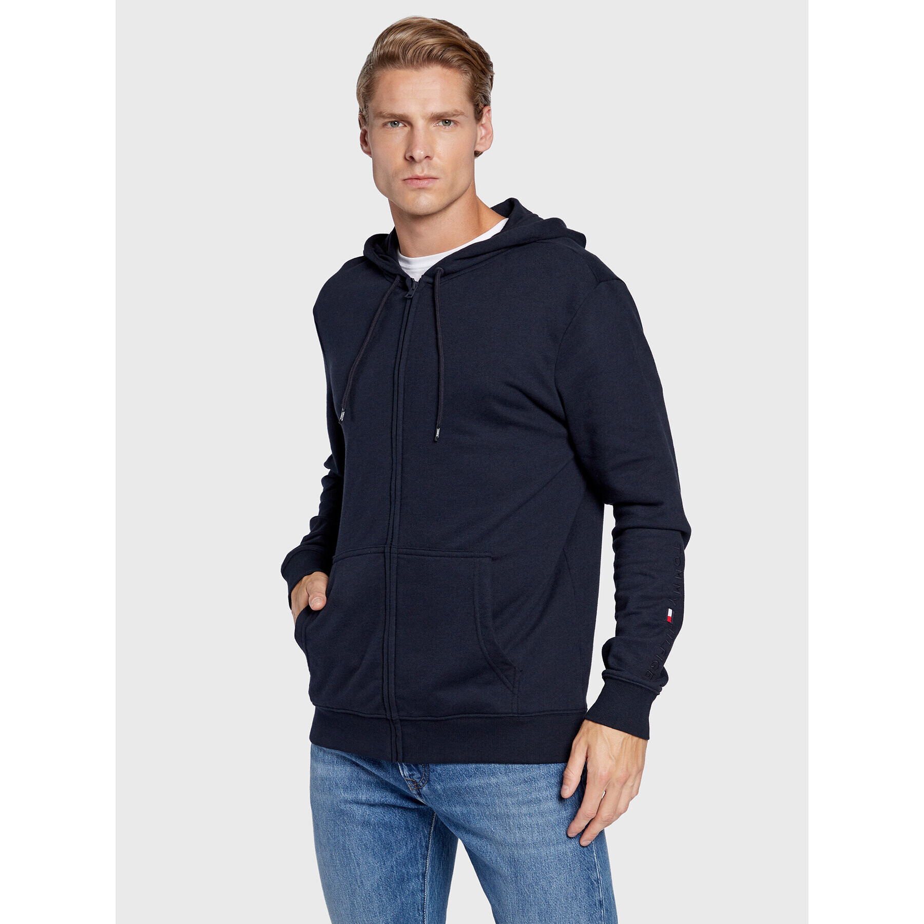 Tommy Hilfiger Mikina UM0UM02625 Tmavomodrá Relaxed Fit - Pepit.sk