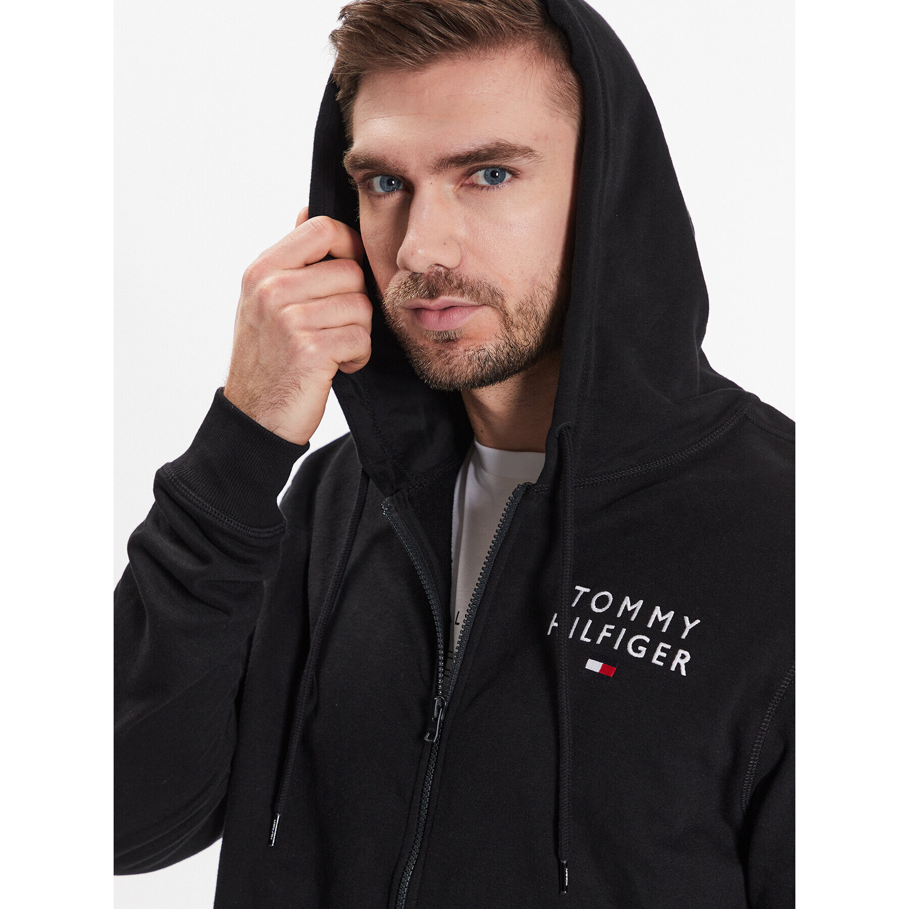 Tommy Hilfiger Mikina UM0UM02879 Čierna Regular Fit - Pepit.sk