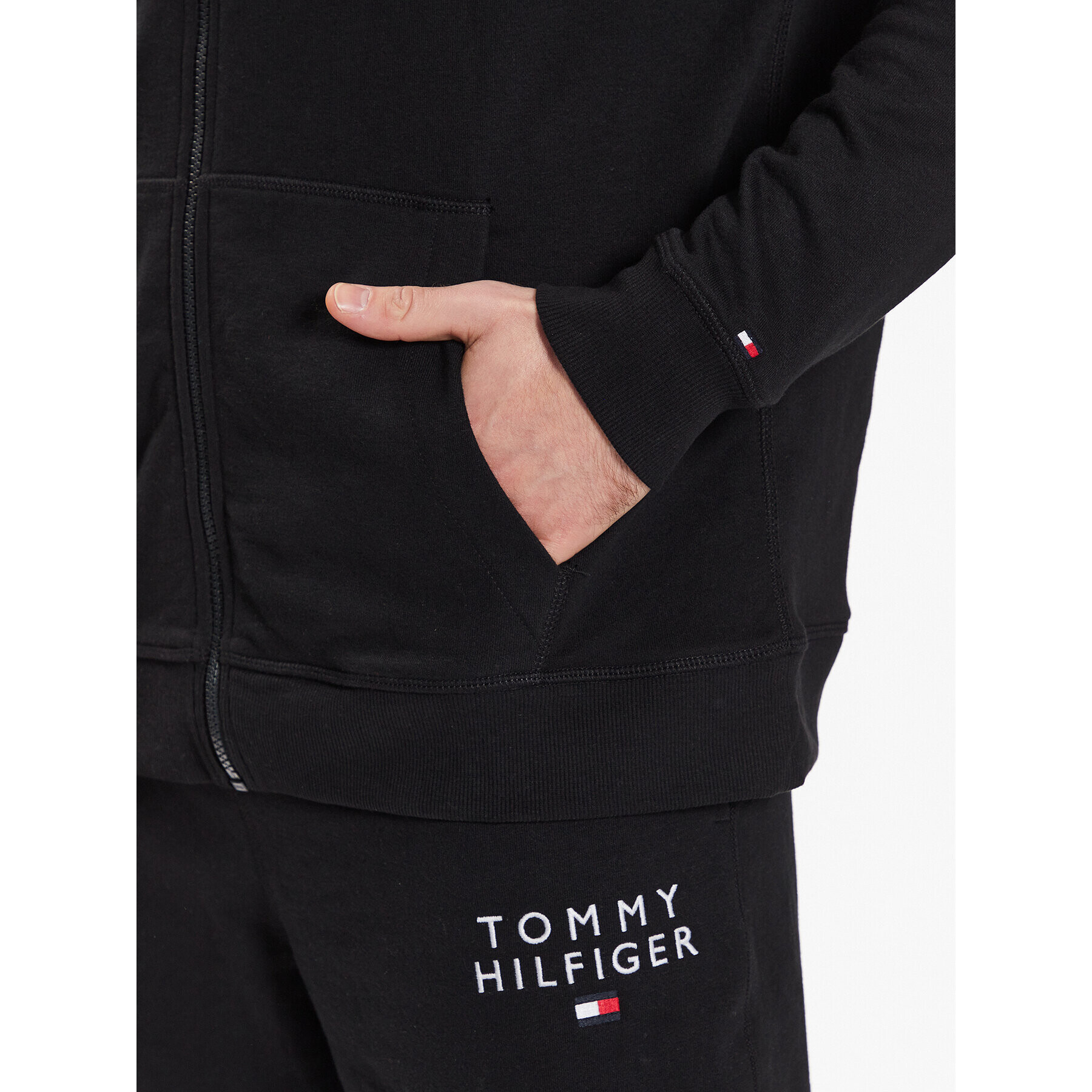 Tommy Hilfiger Mikina UM0UM02879 Čierna Regular Fit - Pepit.sk