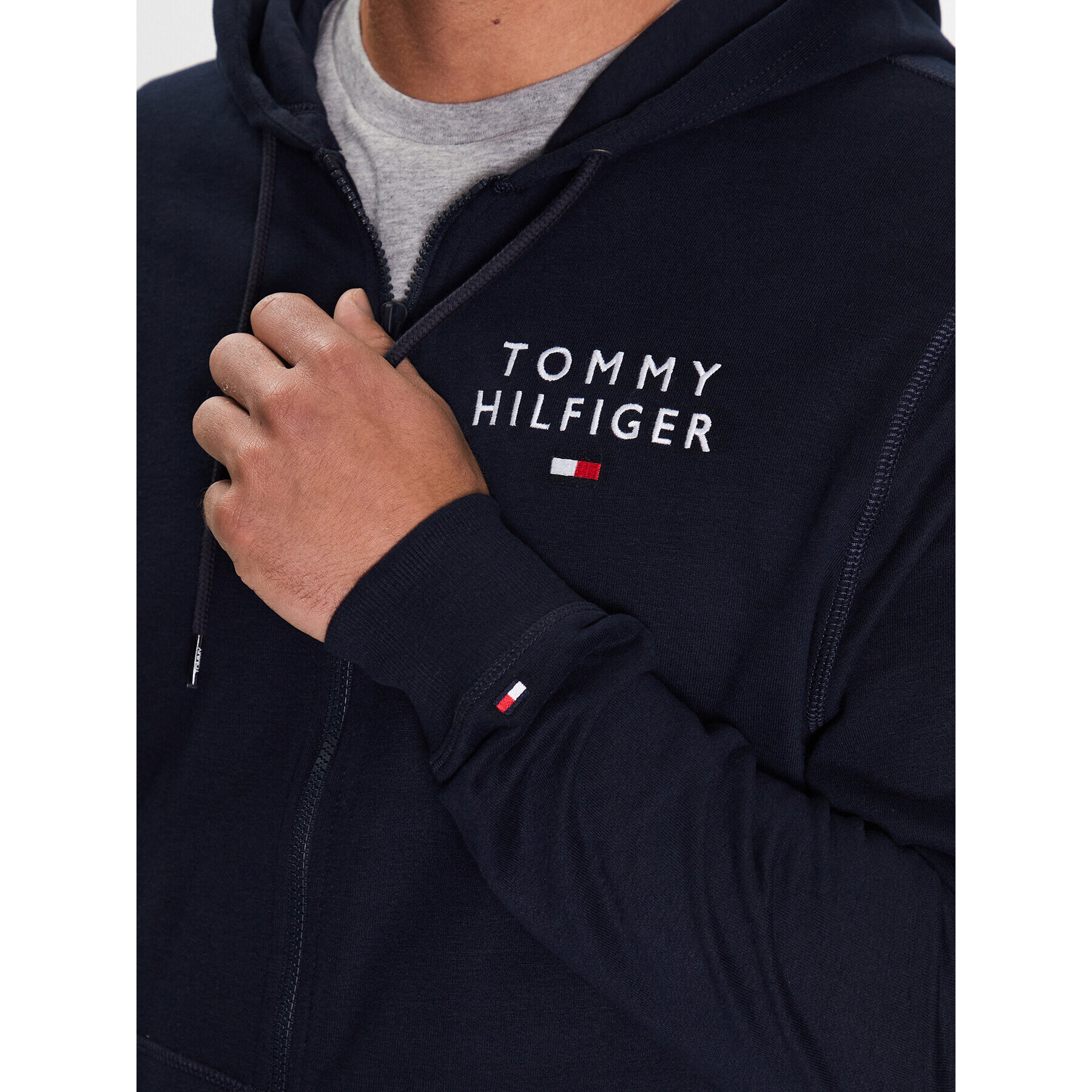 Tommy Hilfiger Mikina UM0UM02879 Tmavomodrá Regular Fit - Pepit.sk