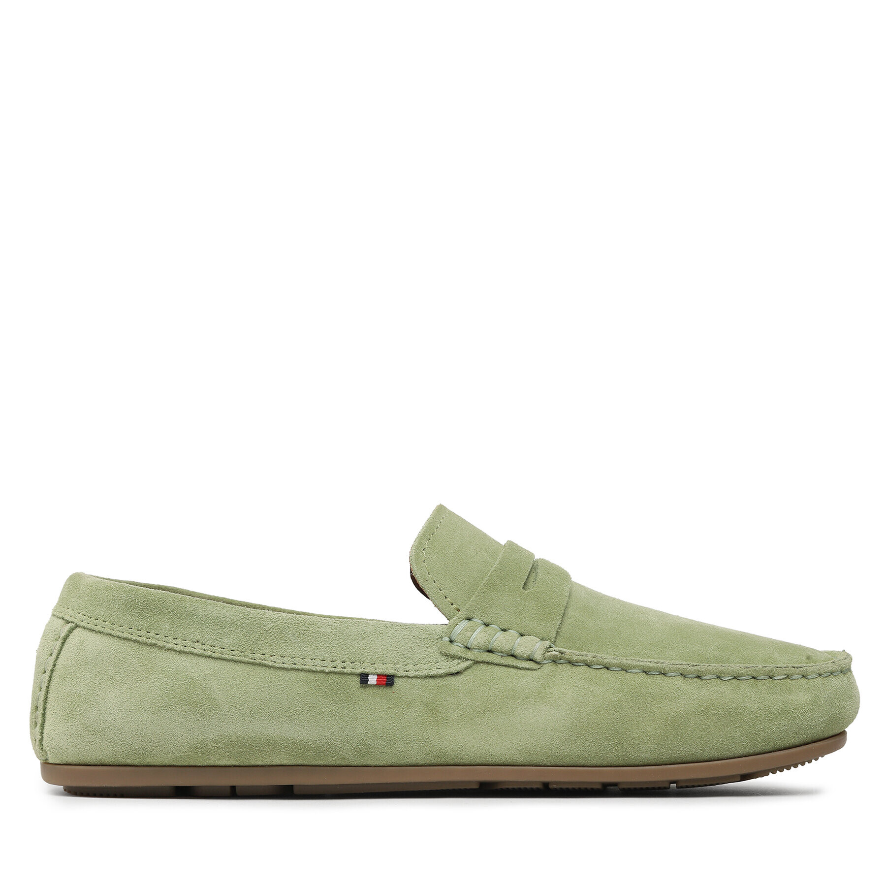 Tommy Hilfiger Mokasíny Causal Hilfiger Suede Driver FM0FM04271 Zelená - Pepit.sk