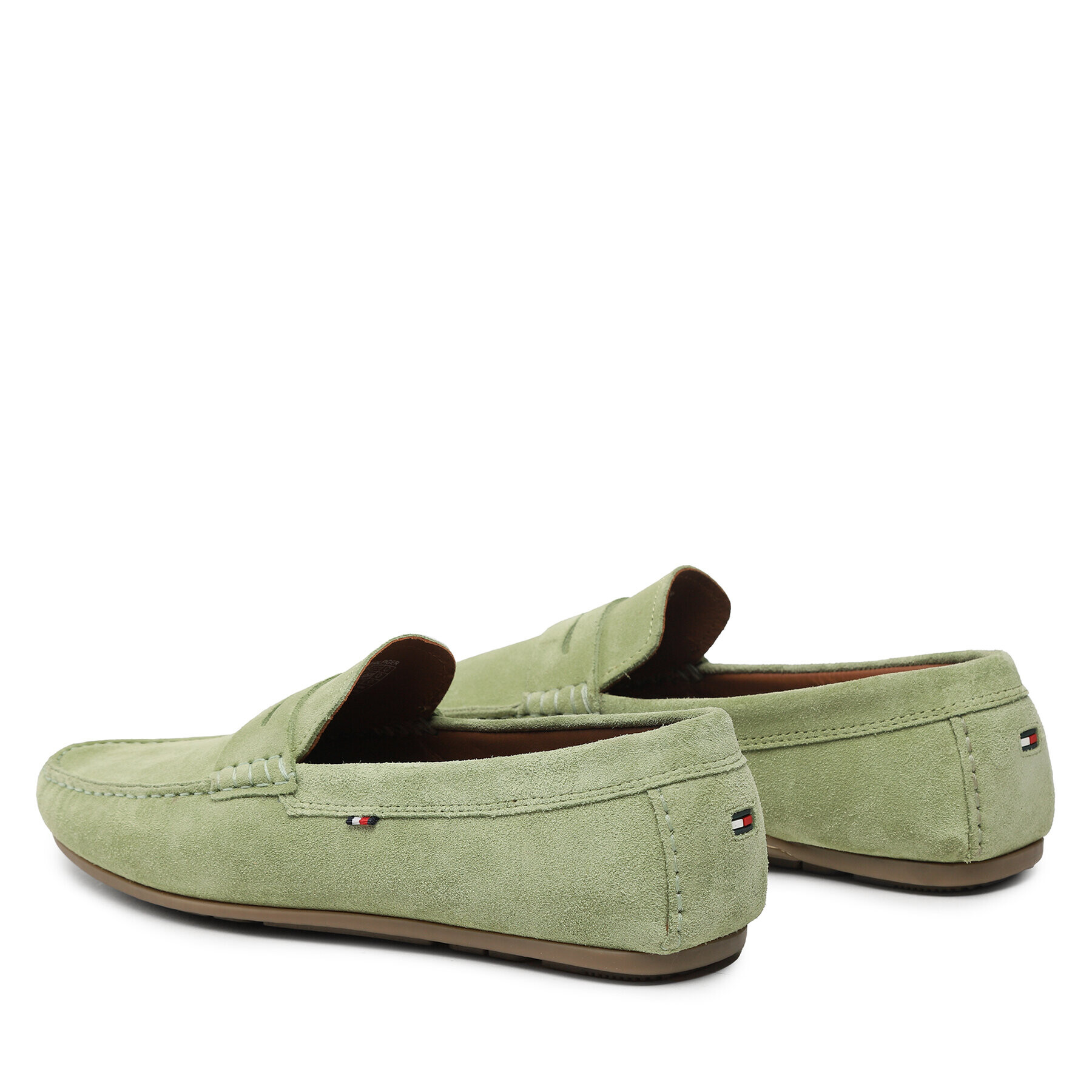 Tommy Hilfiger Mokasíny Causal Hilfiger Suede Driver FM0FM04271 Zelená - Pepit.sk