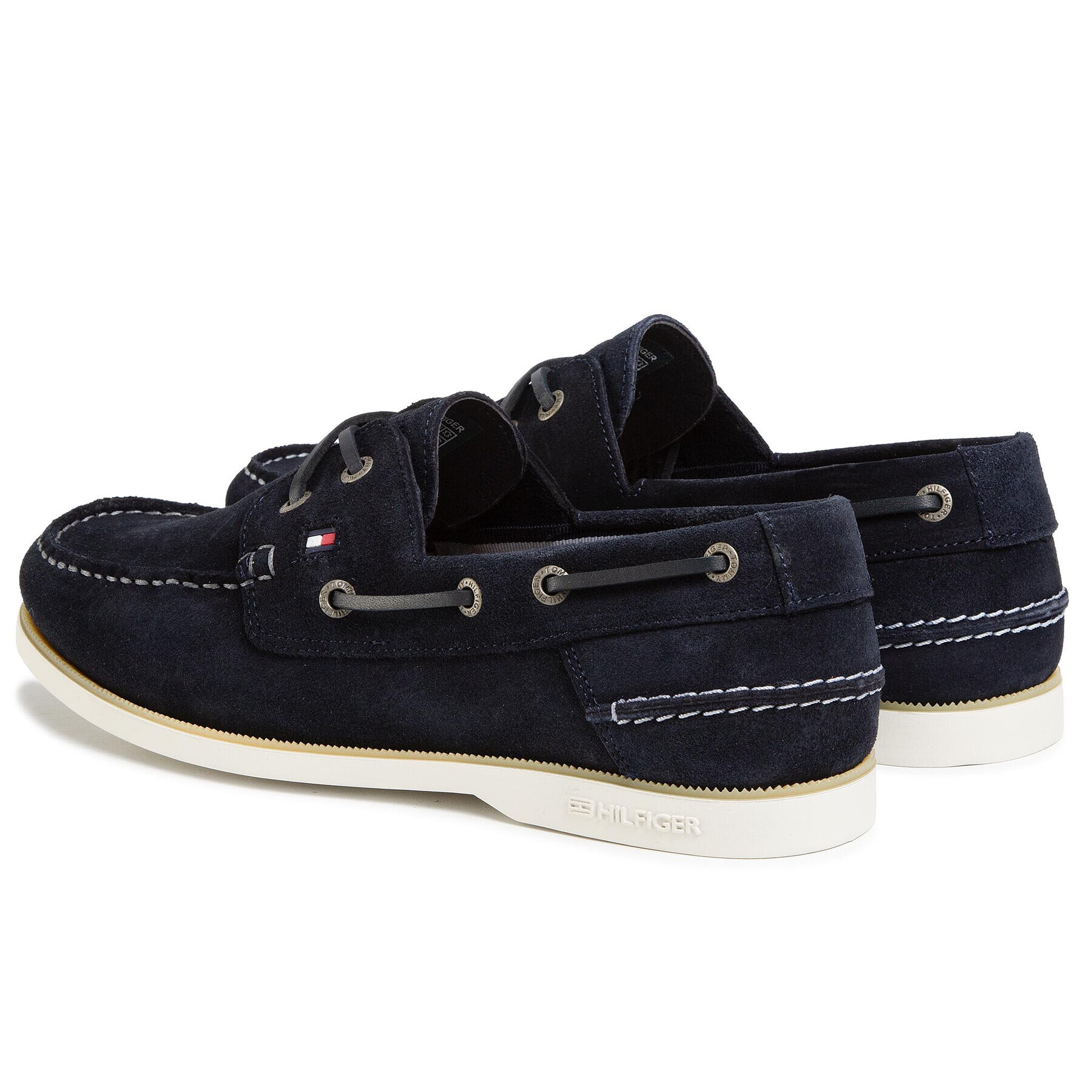 Tommy Hilfiger Mokasíny Classic Suede Boatshoe FM0FM02736 Tmavomodrá - Pepit.sk