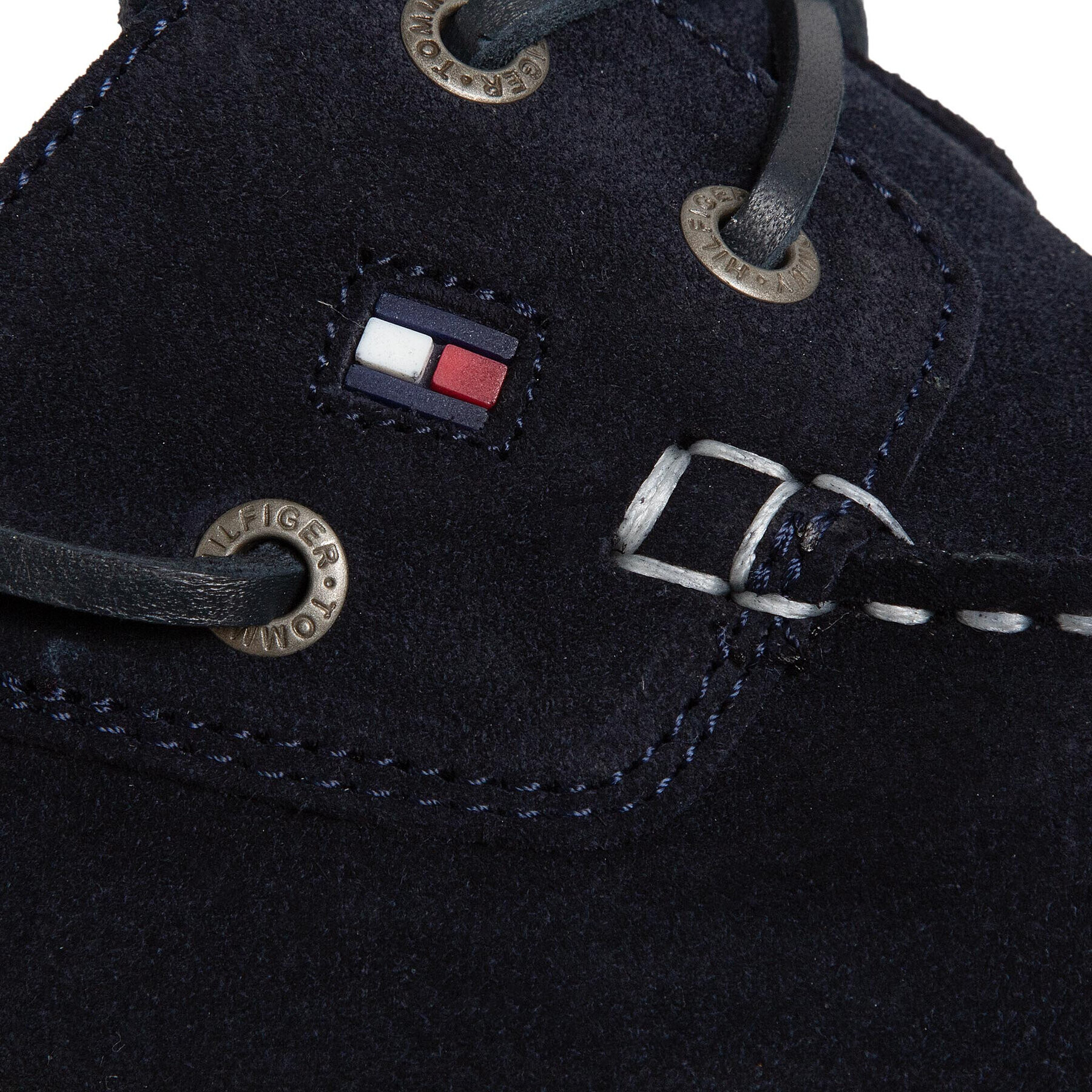 Tommy Hilfiger Mokasíny Classic Suede Boatshoe FM0FM02736 Tmavomodrá - Pepit.sk