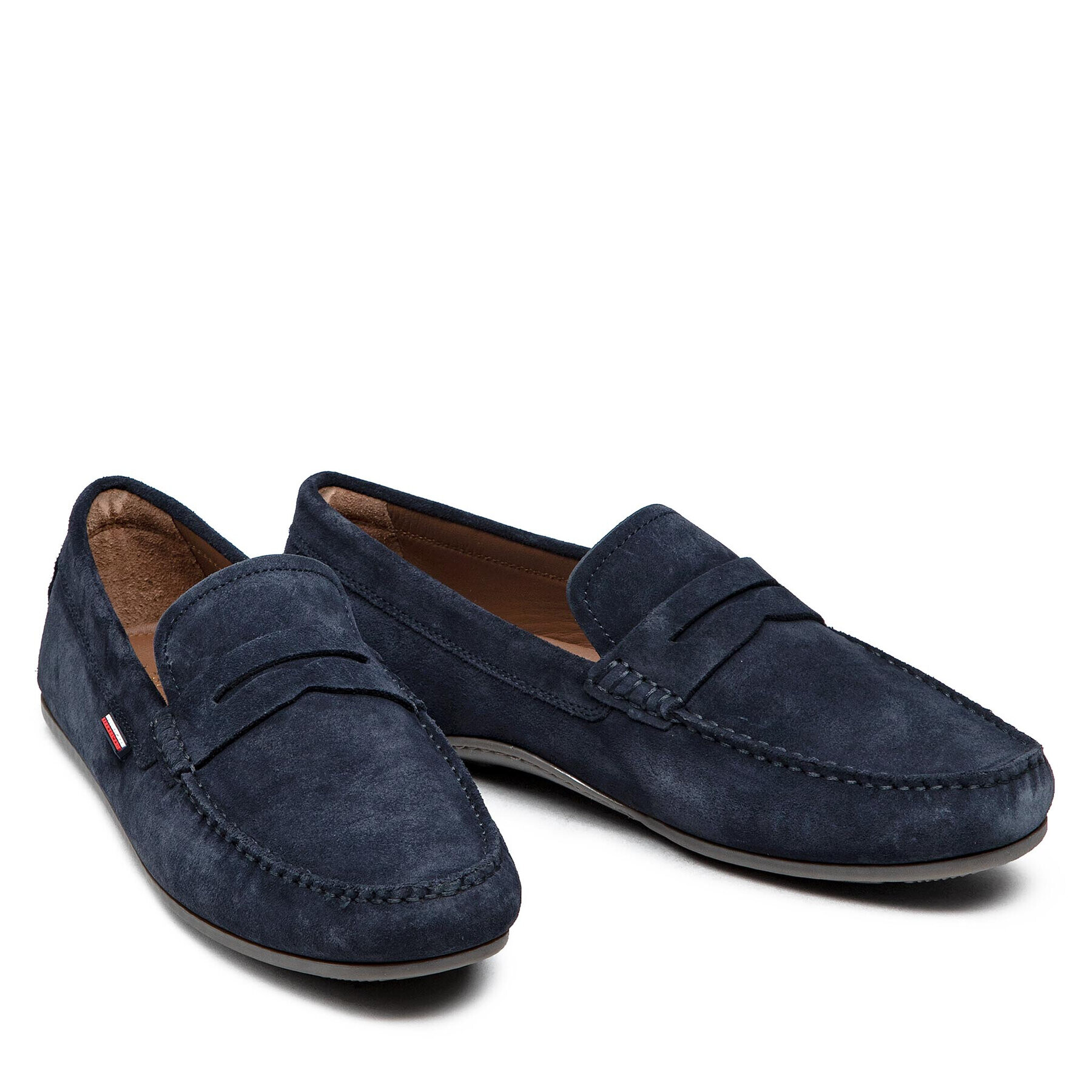 Tommy Hilfiger Mokasíny Classic Suede Penny Loafer FM0FM02725 Tmavomodrá - Pepit.sk