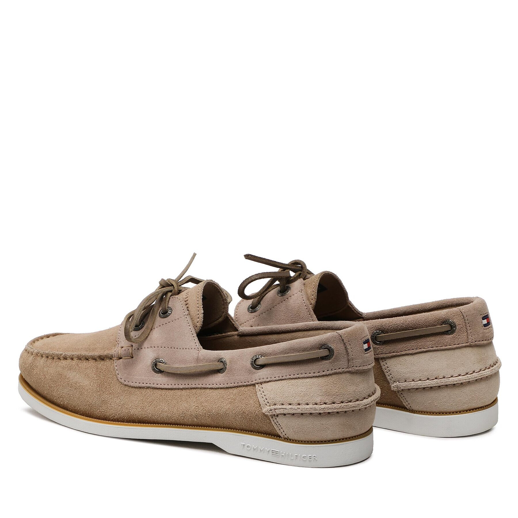 Tommy Hilfiger Mokasíny Th Boat Shoe Core Suede FM0FM04505 Béžová - Pepit.sk